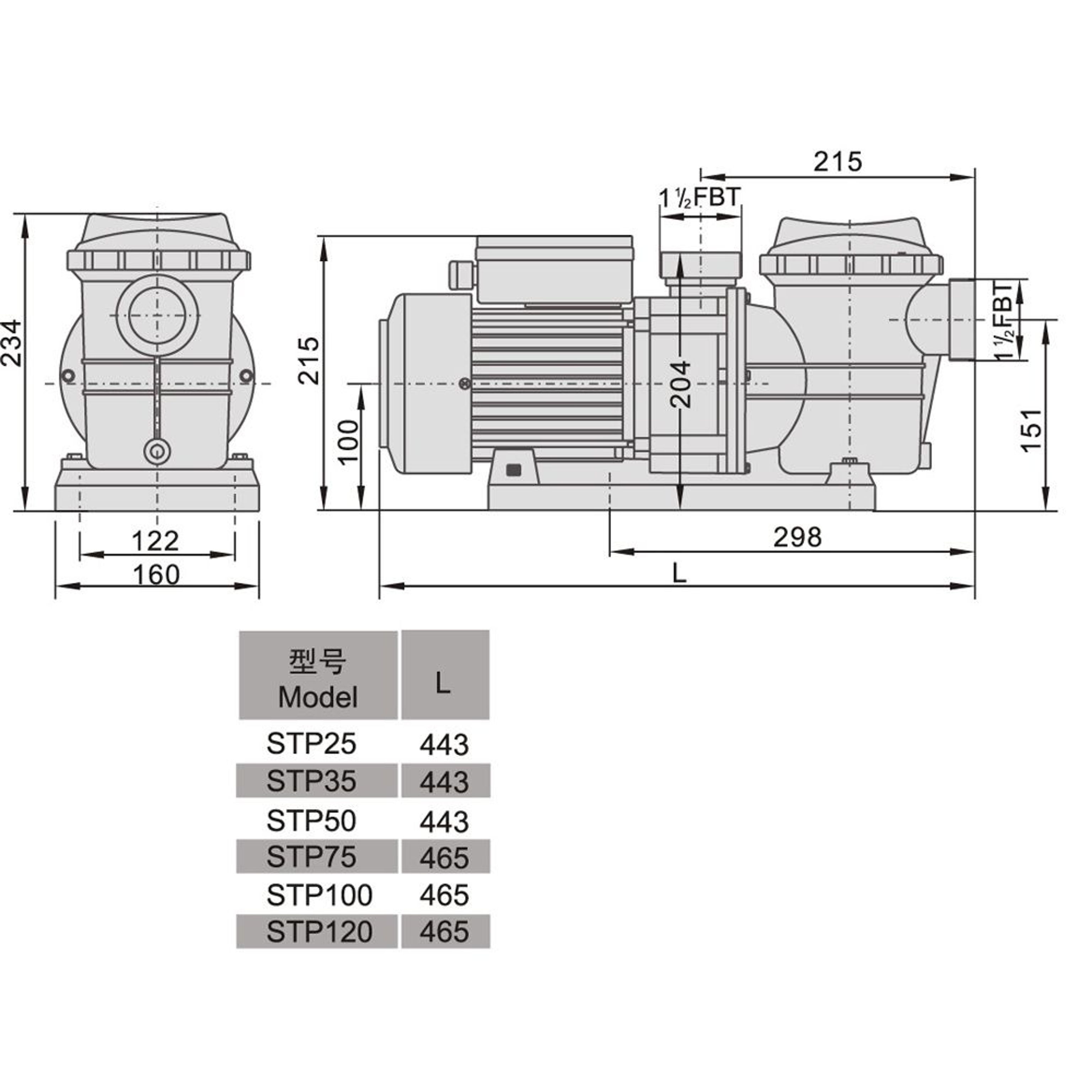 Насос для бассейна Aquaviva LX STP100M (10м³/ч 0.74кВт 220В), Артикул: 15065
