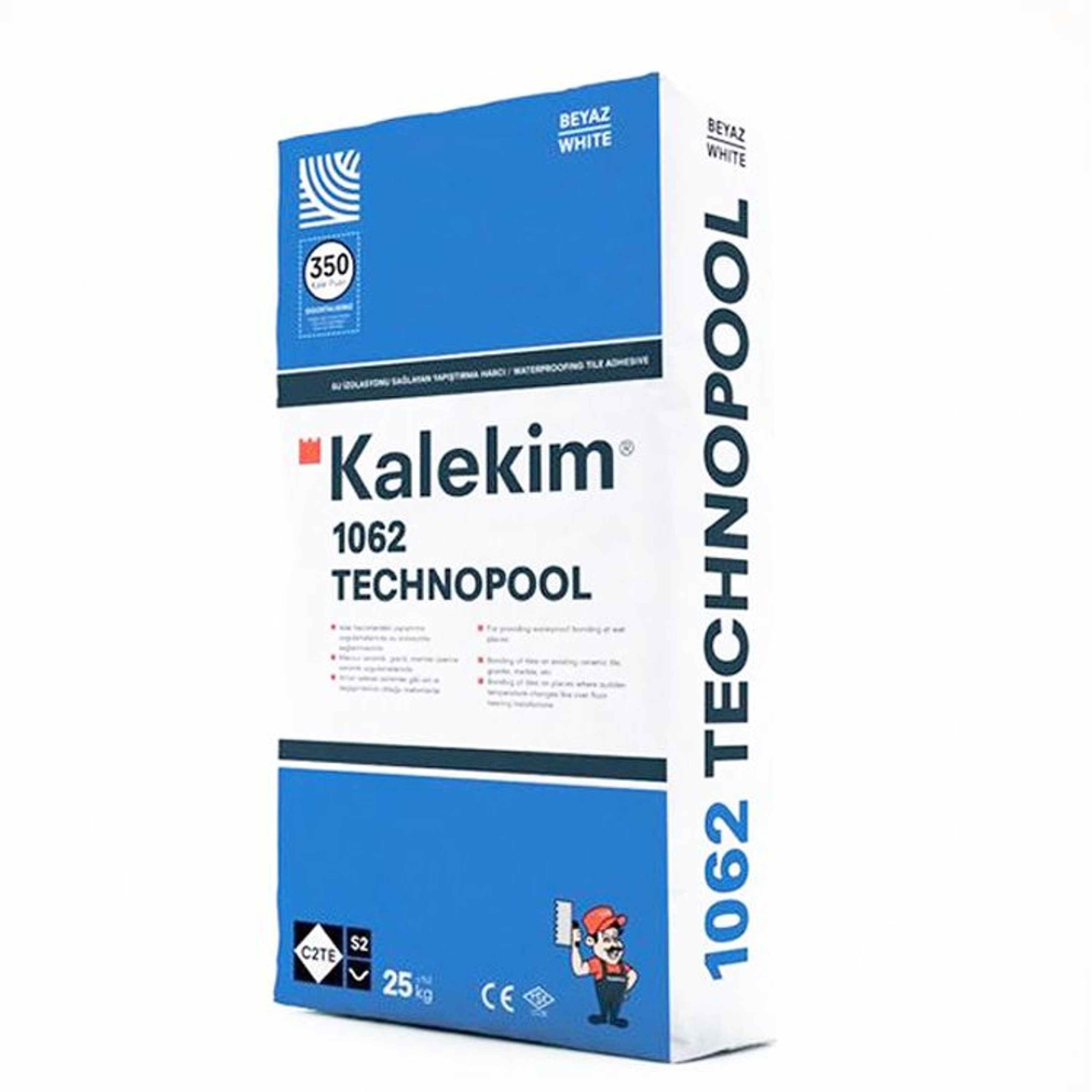 Клей для плитки с гидроизолирующими свойствами Kalekim Technopool 1062 (25 кг.) уцененный, Артикул: 22002, Отделочные материалы