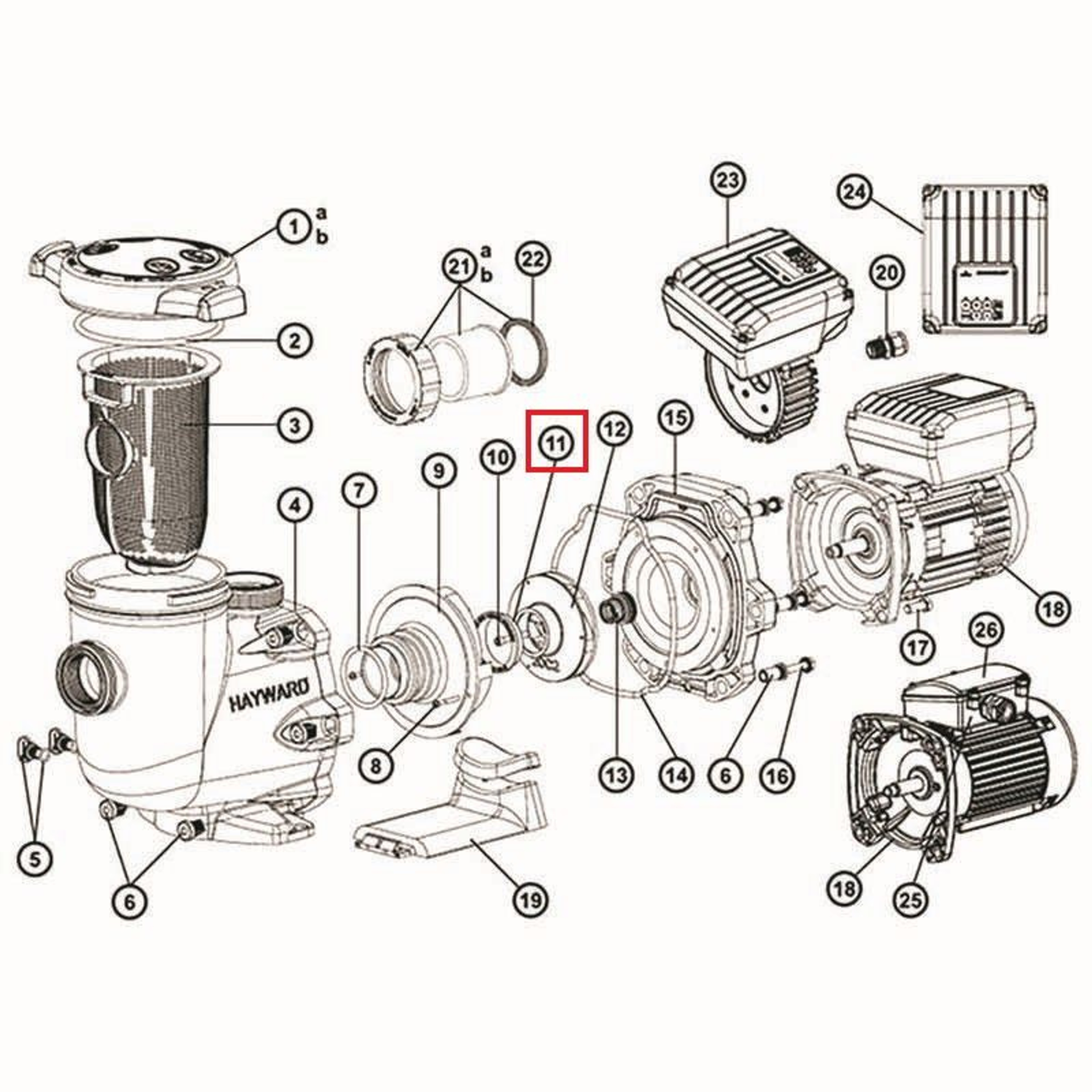 Уплотнительное кольцо насоса Hayward Tristar (SPX3021R), Артикул: 16428, Для насосов