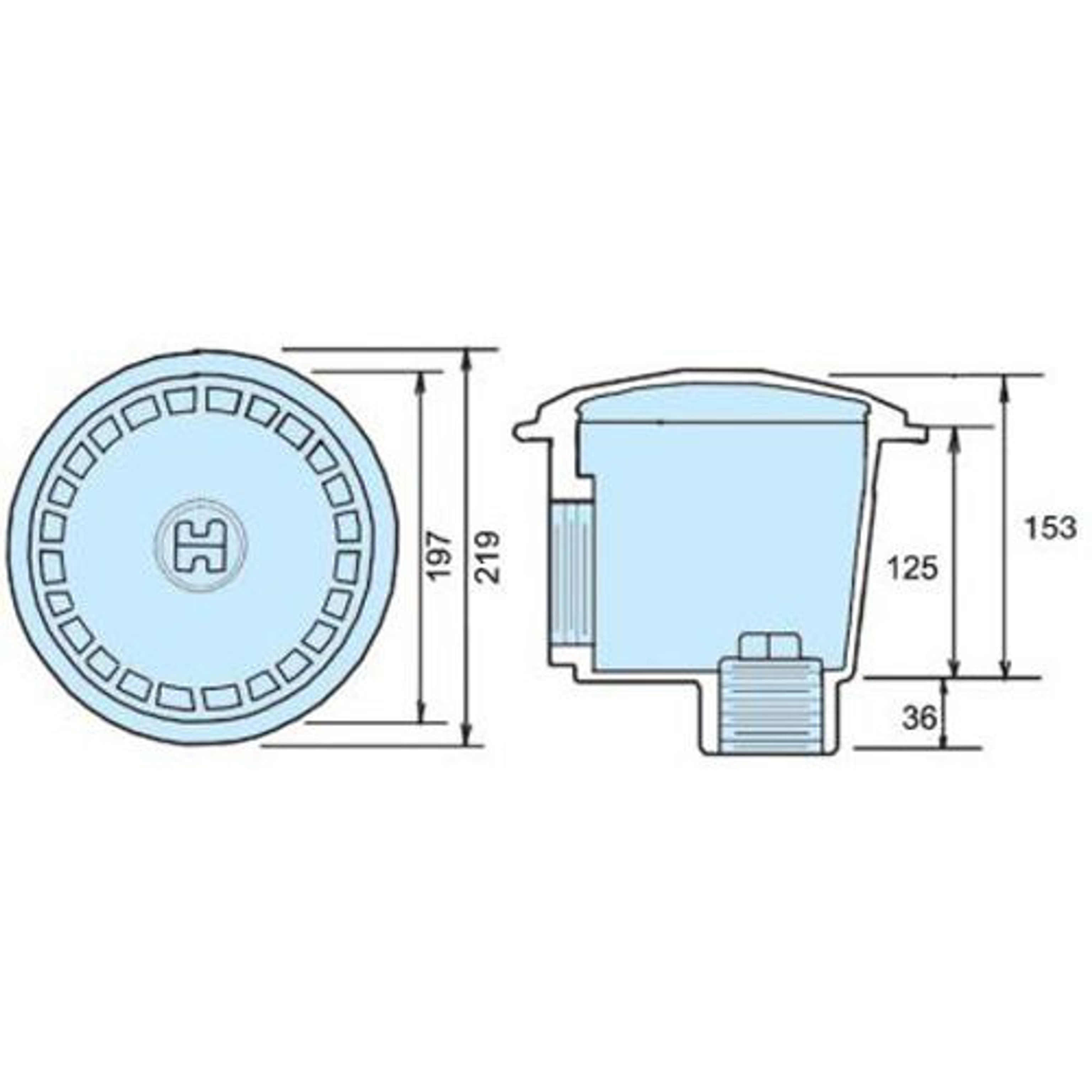 Слив донный антивихревой Hayward WG1054AVE 2" под бетон, Артикул: 17946, Донные сливы