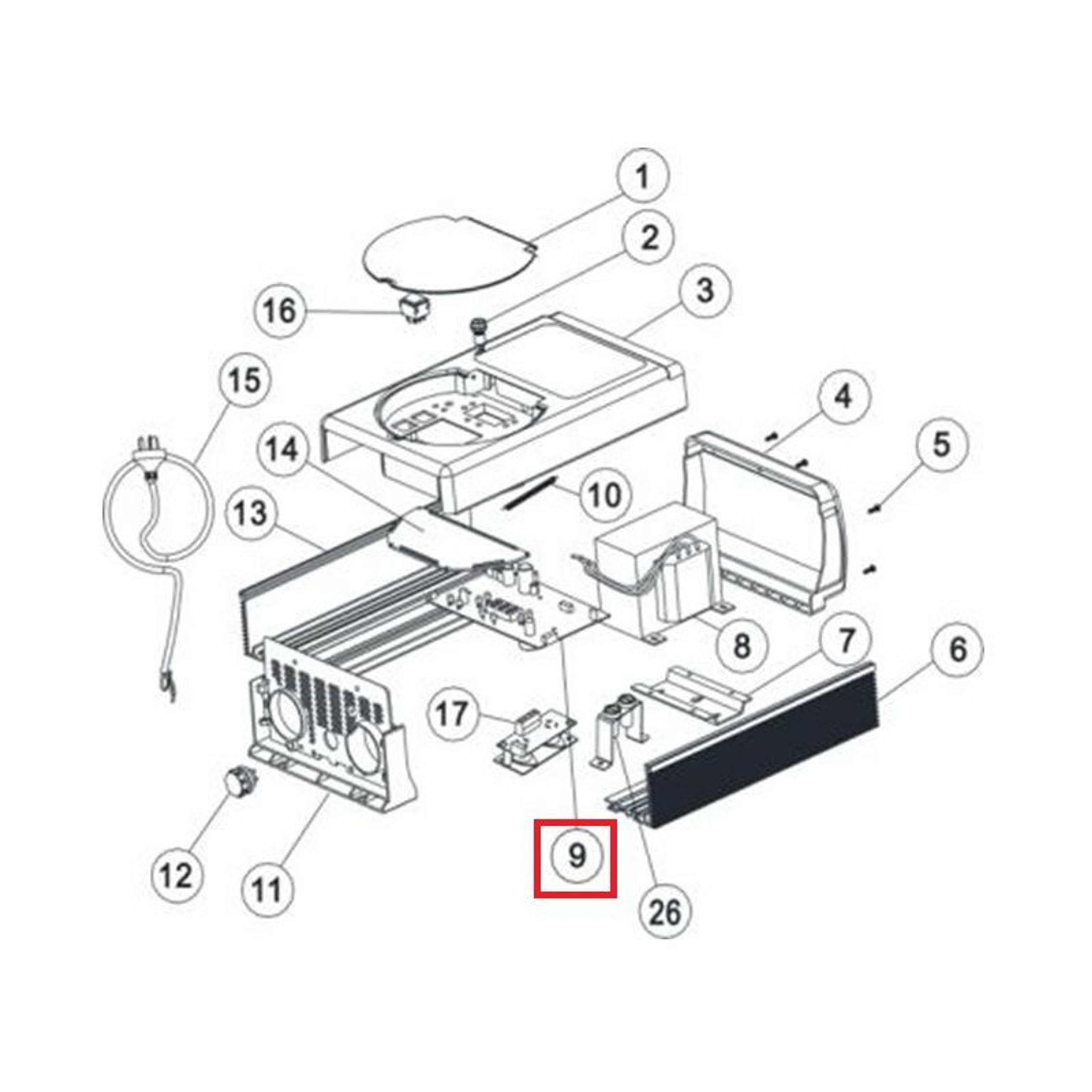 Плата контроля хлоратора Aquaviva SSC50 PCB Ver5.6, Артикул: 22745, Для дезинфицирующего оборудования