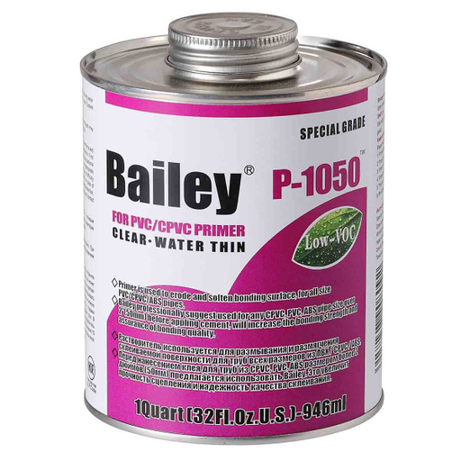 Очиститель (Праймер) Bailey P-1050, Артикул: 18461-18462-26311, Трубопроводные системы ПВХ
