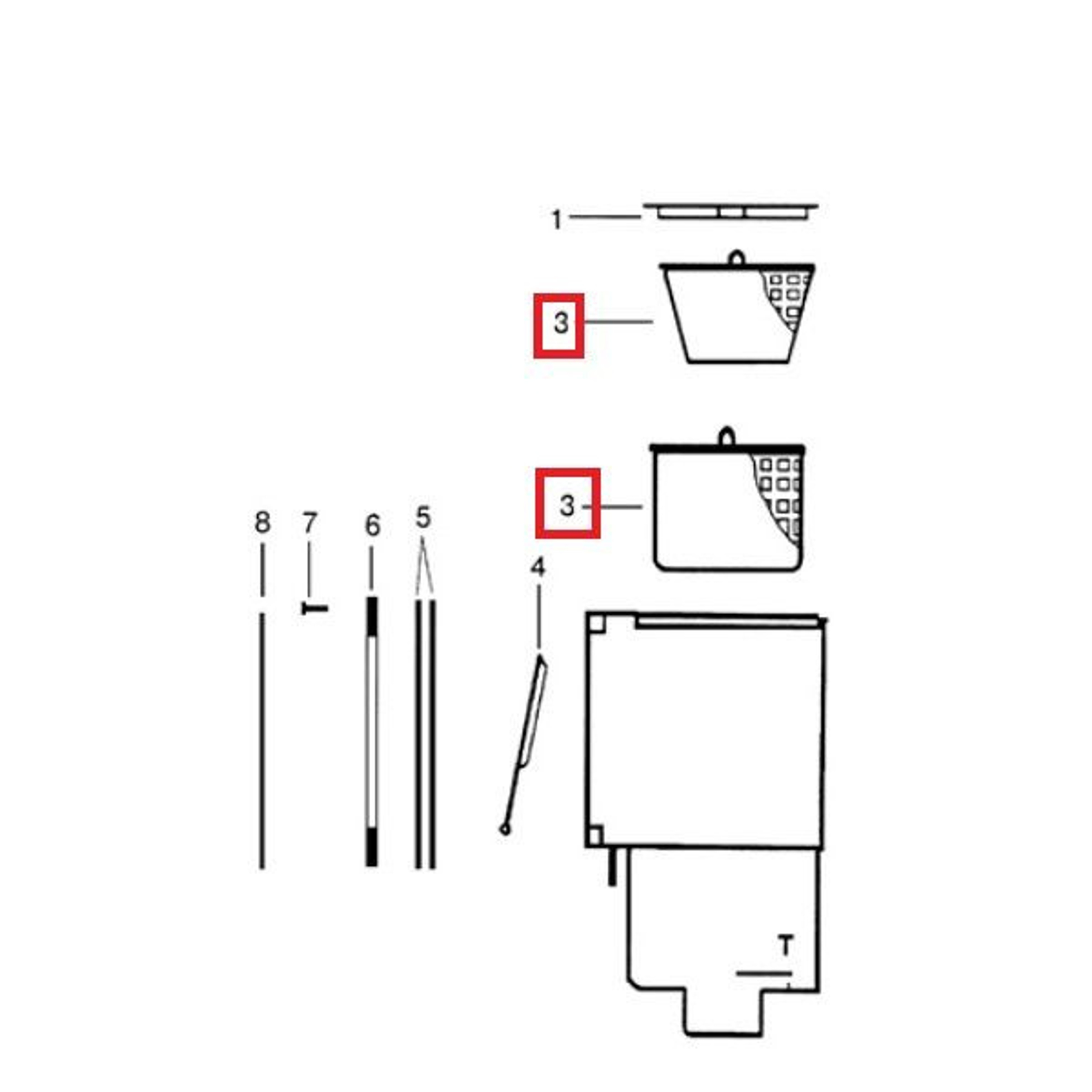 Корзина для скиммеров Hayward SP1084 и SP1085 (SPX1082CA), Артикул: 23347, Для закладных элементов бассейнов
