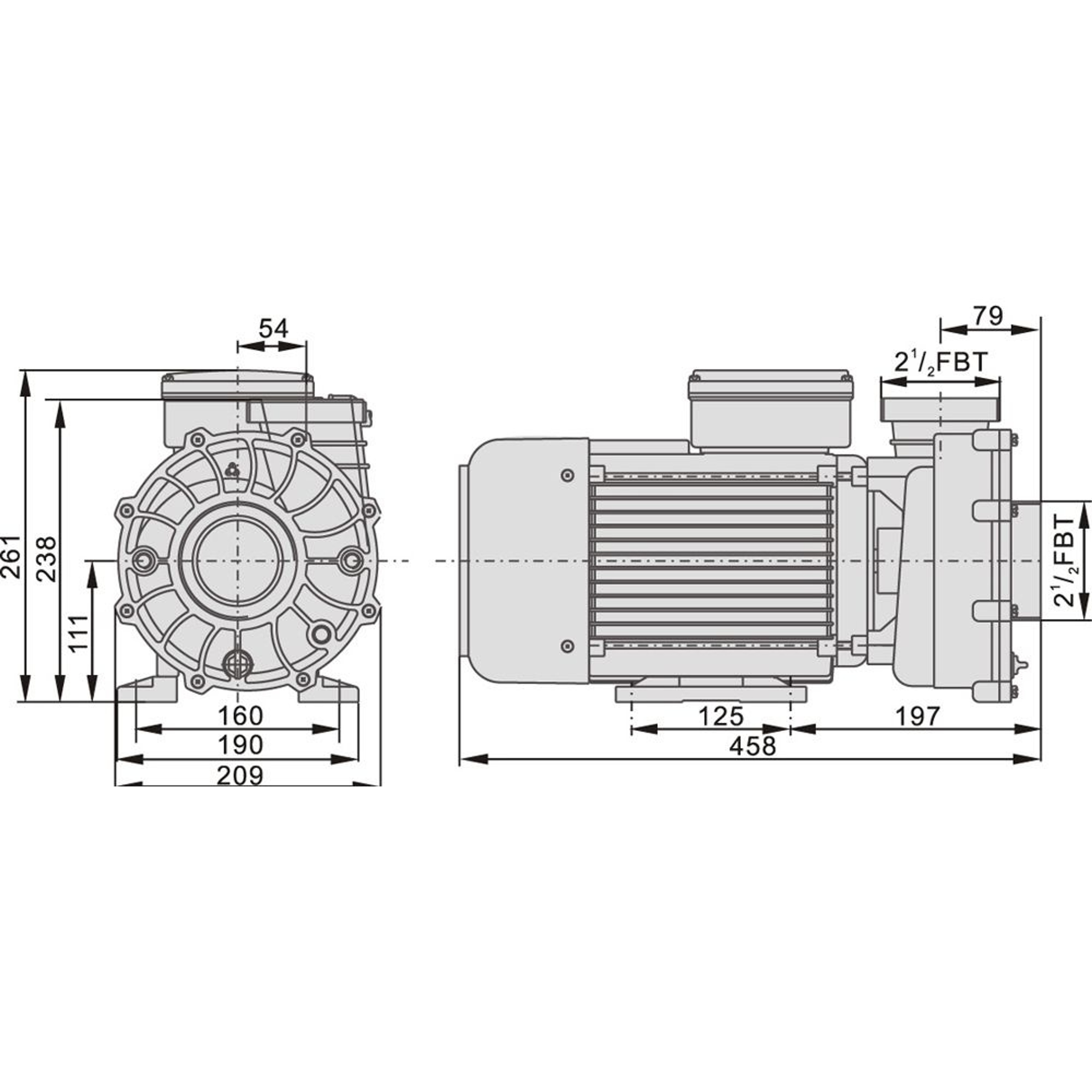 Насос для бассейна Aquaviva LX WP500-Т (67м³/ч 3.68кВт 380В), Артикул: 18174