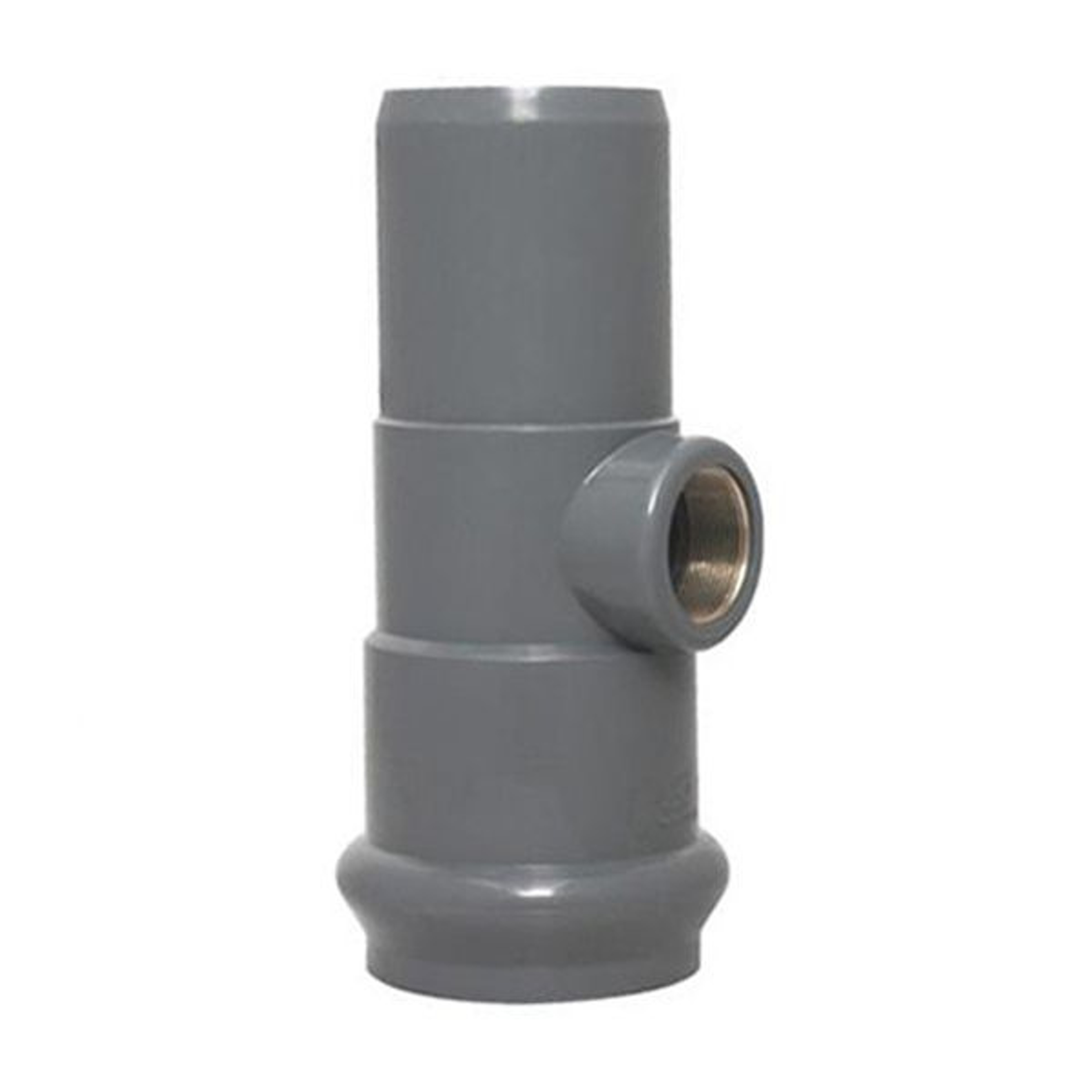 Тройник 90° ПВХ Aquaviva раструбный с резьбовым выходом 160/2", Артикул: 24202, фитинги ПВХ