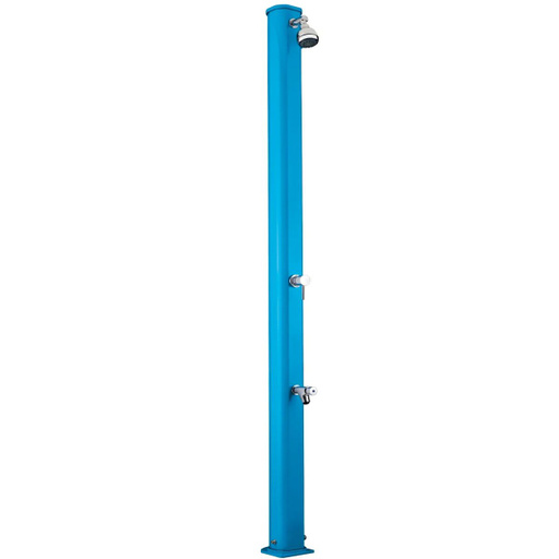 Душ солнечный AquaVaiva Jolly S 22л Light Blue, Алюминиевый с мойкой для ног, Артикул: 33024, Бассейны и СПА