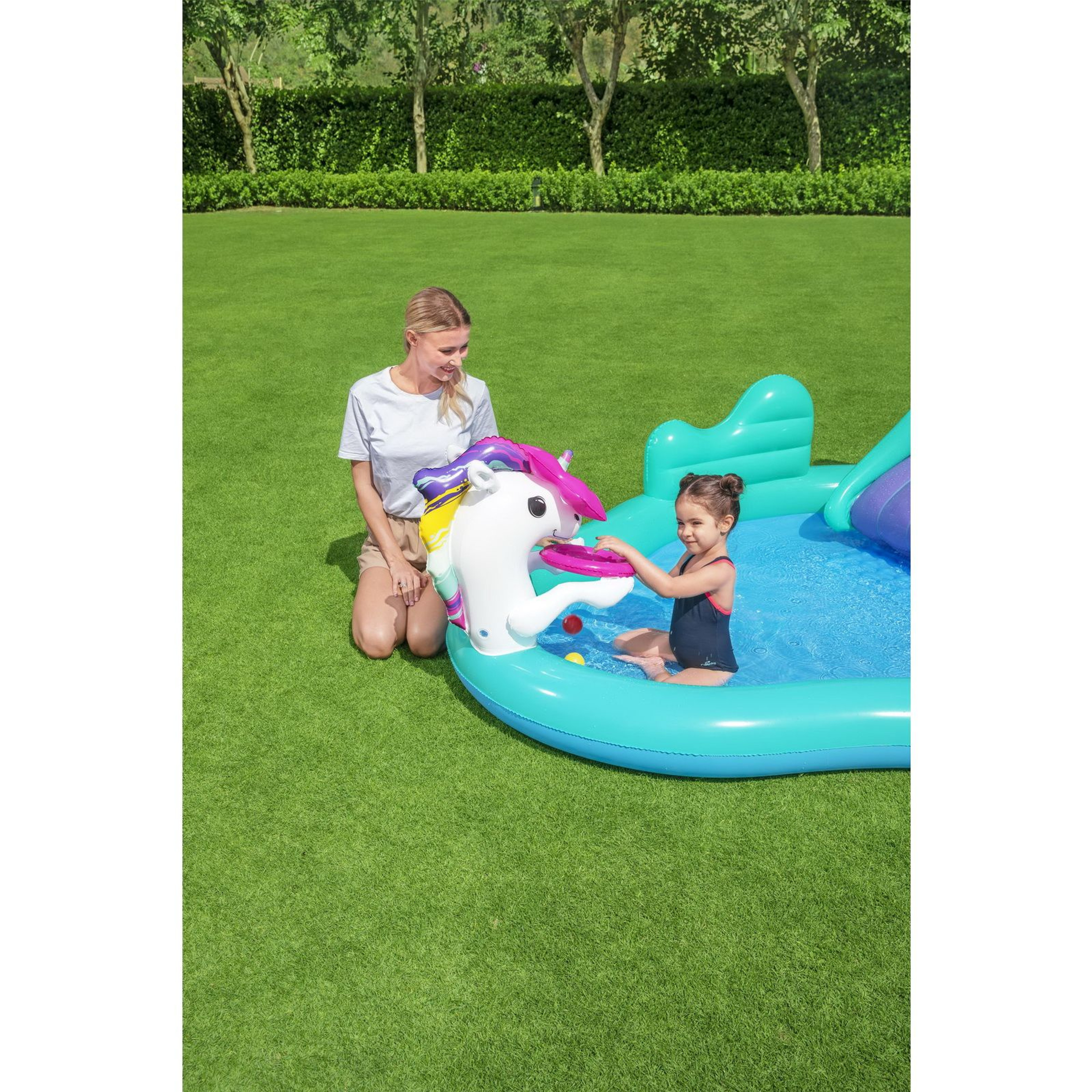 Игровой центр Bestway 53097 (274х198х137 см) Волшебный единорог, Артикул: 22706, Бассейны и СПА