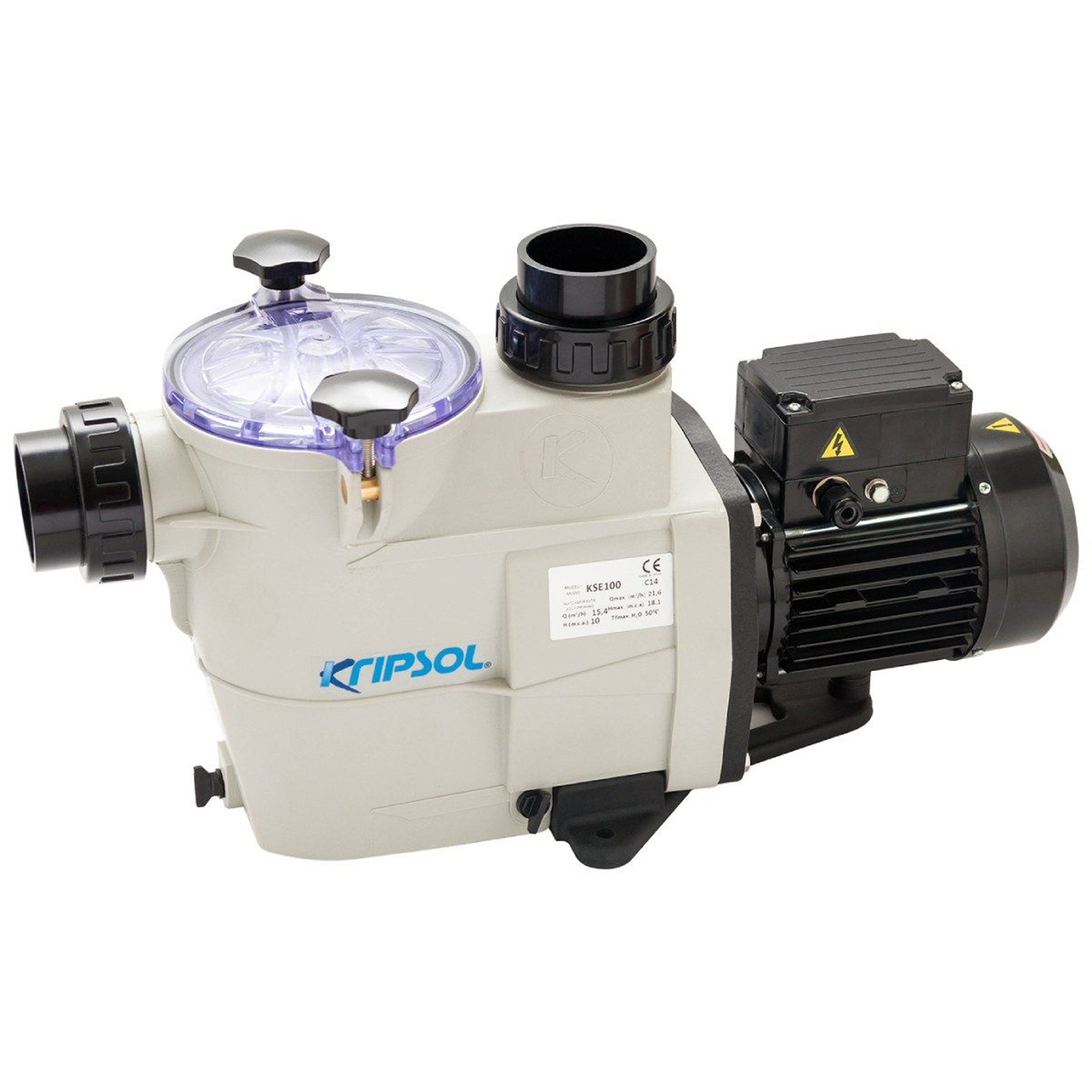 Насос для бассейна Kripsol KSE 150 M IE2 с ПФ (21.9м³/ч*10м 1.6кВт 220В), Артикул: 55836