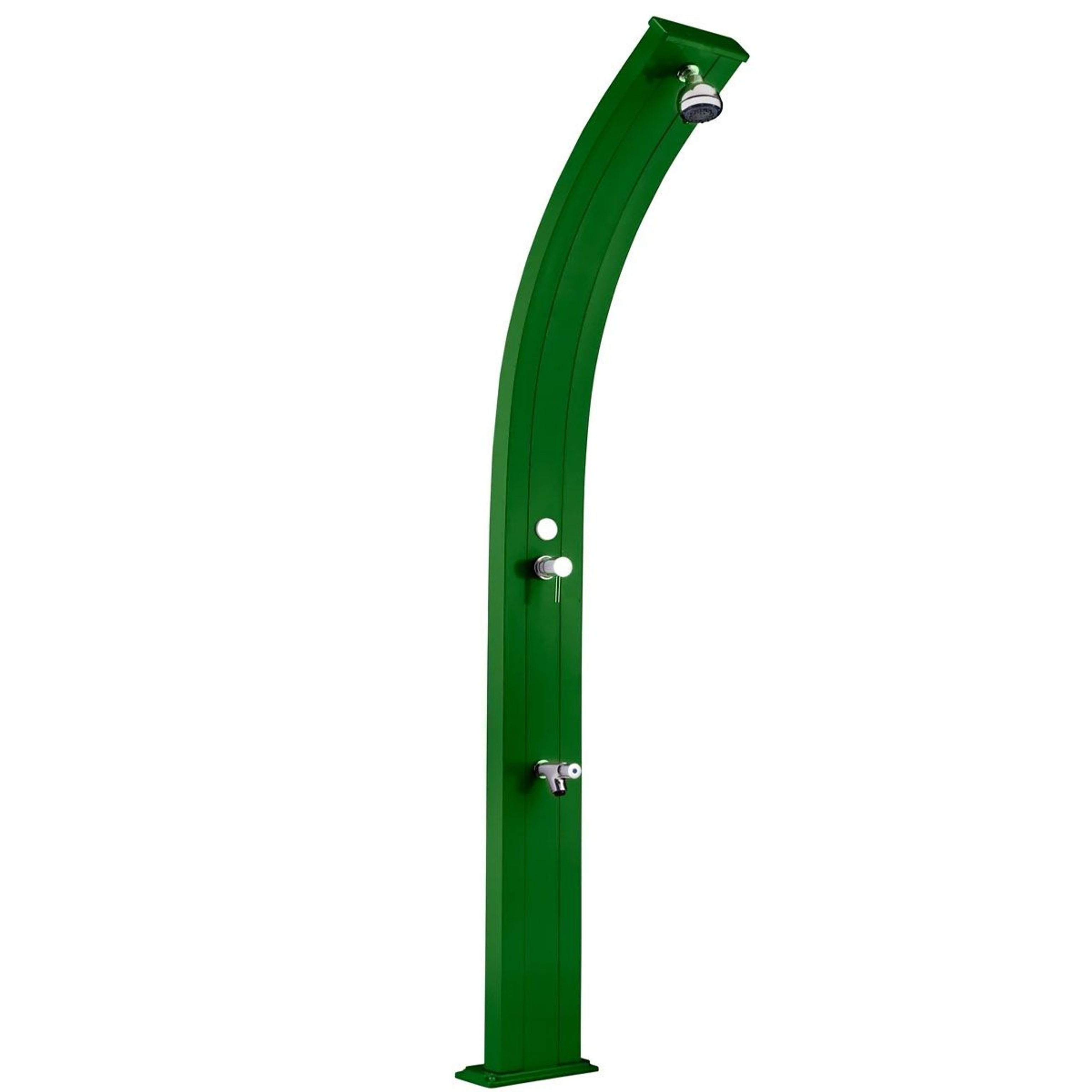 Душ солнечный AquaViva Spring 25л Green, Алюминиевый с мойкой для ног, Артикул: 33031, Бассейны и СПА