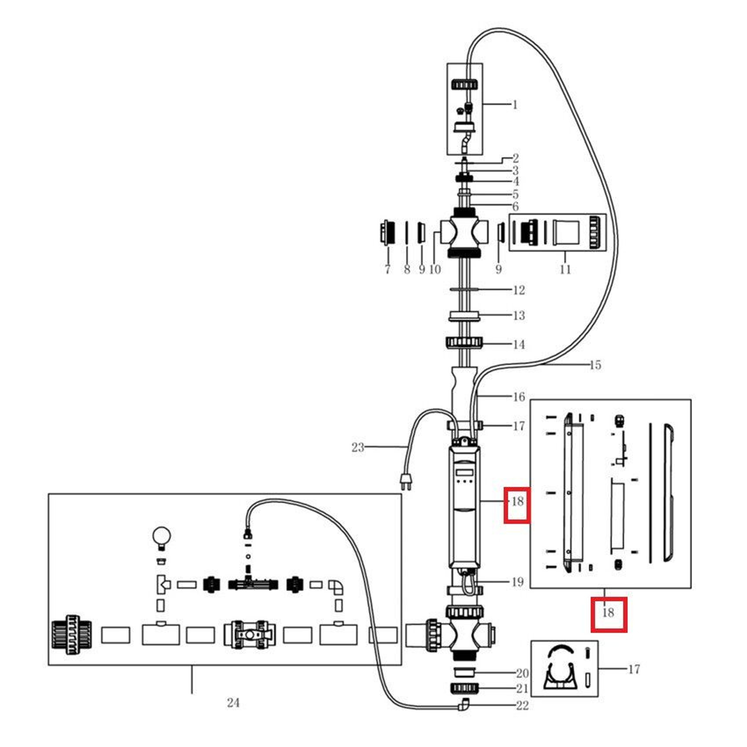 Блок питания для ультрафиолетовой установки Aquaviva NT-UV87, Артикул: 22265, Для дезинфицирующего оборудования