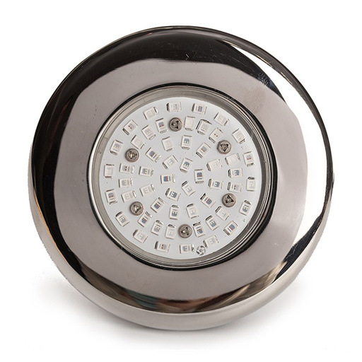 Прожектор светодиодный Aquaviva LED203 54LED (5Вт) RGB, стальной, Артикул: 20129, Освещение для бассейнов
