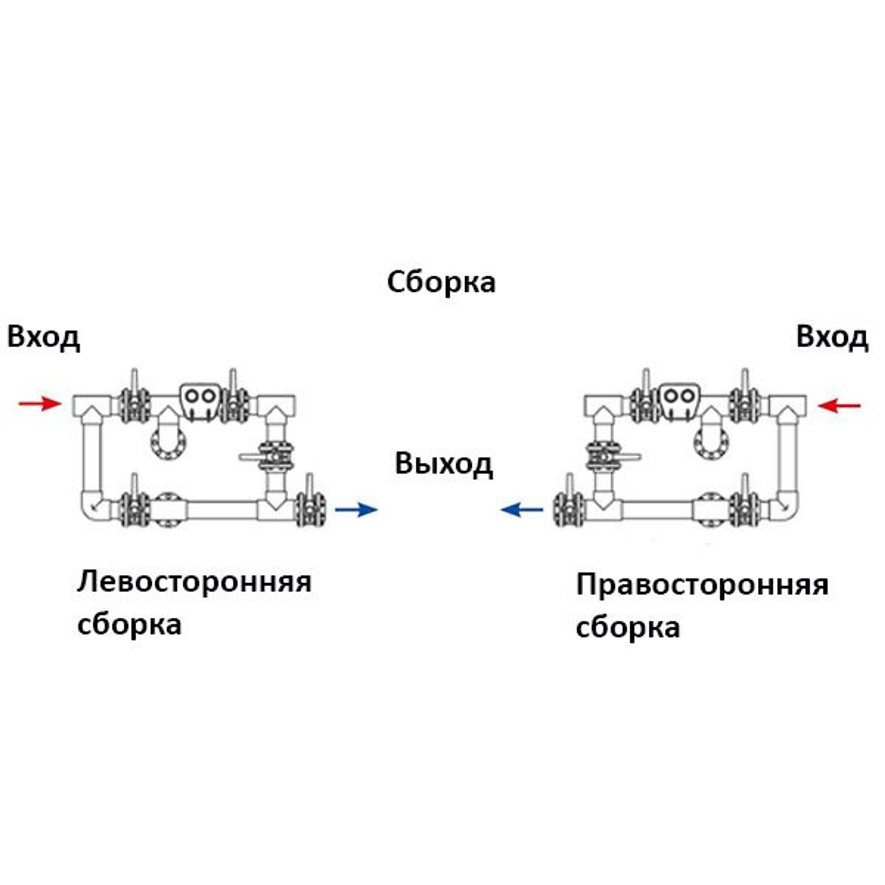 Пятикрановая обвязка Hayward HCB904UN 90 мм, Артикул: 15760, Для фильтров и фильтрационных установок
