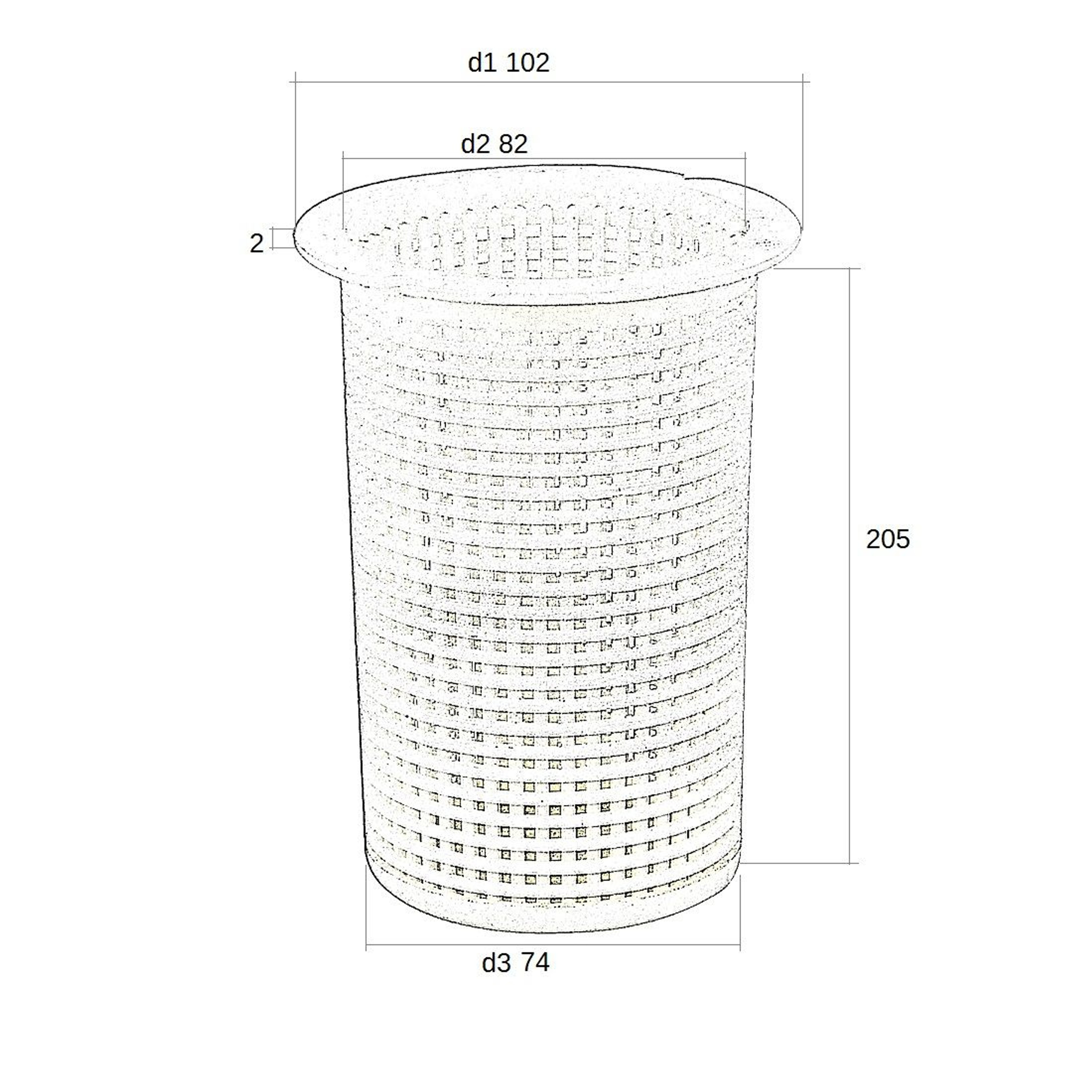 Корзинка префильтра Aquaviva SS 89022401/01112051, Артикул: 11846, Для насосов