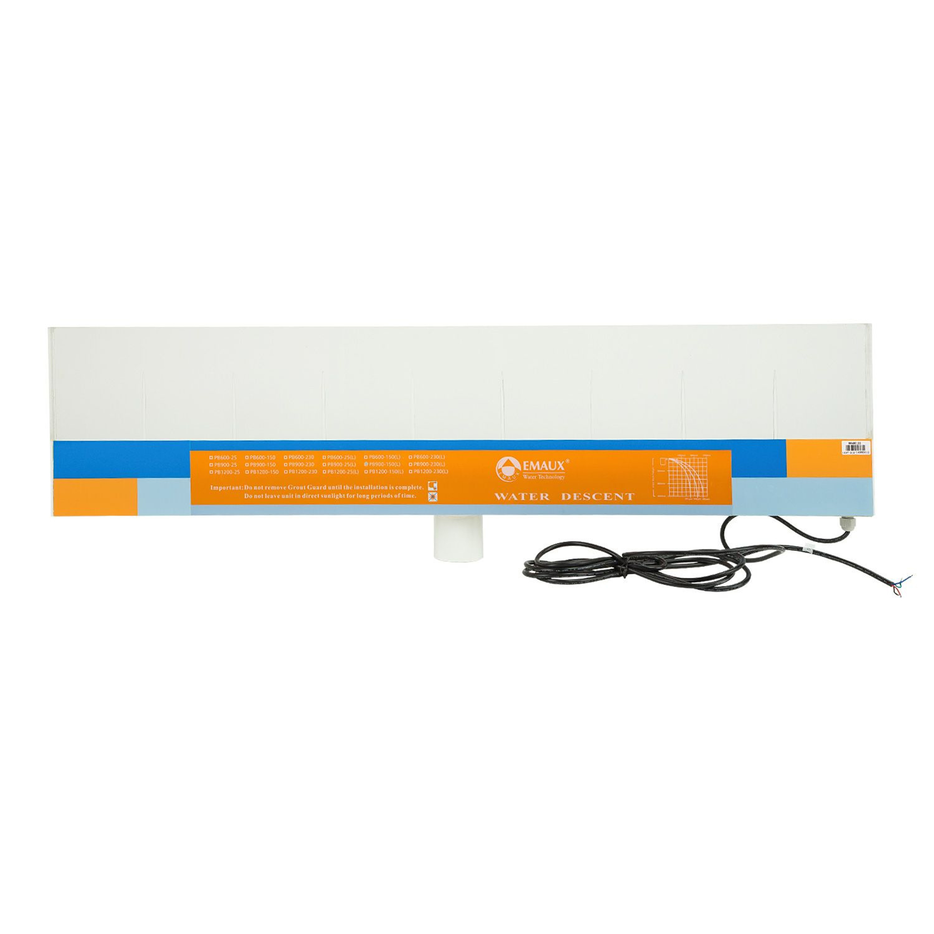 Стеновой водопад Aquaviva PB 900-150(L) с LED подсветкой (906х263х76 мм), Артикул: 7347, Водопады для бассейнов