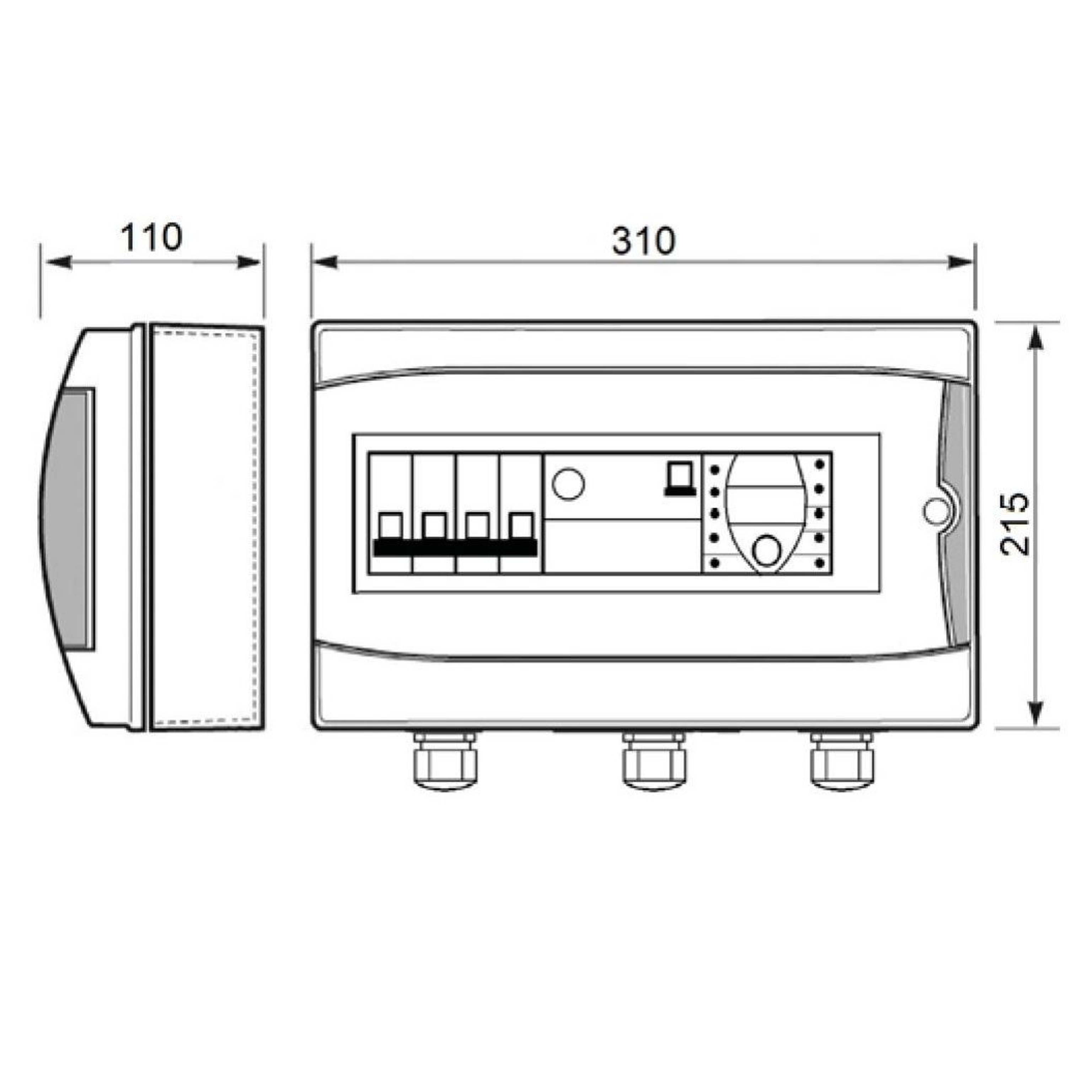 Панель управления фильтрацией Toscano ECO-POOL-B-400-D 10002584 (380В) с таймером, Bluetooth, Артикул: 18657, Станции контроля и управления