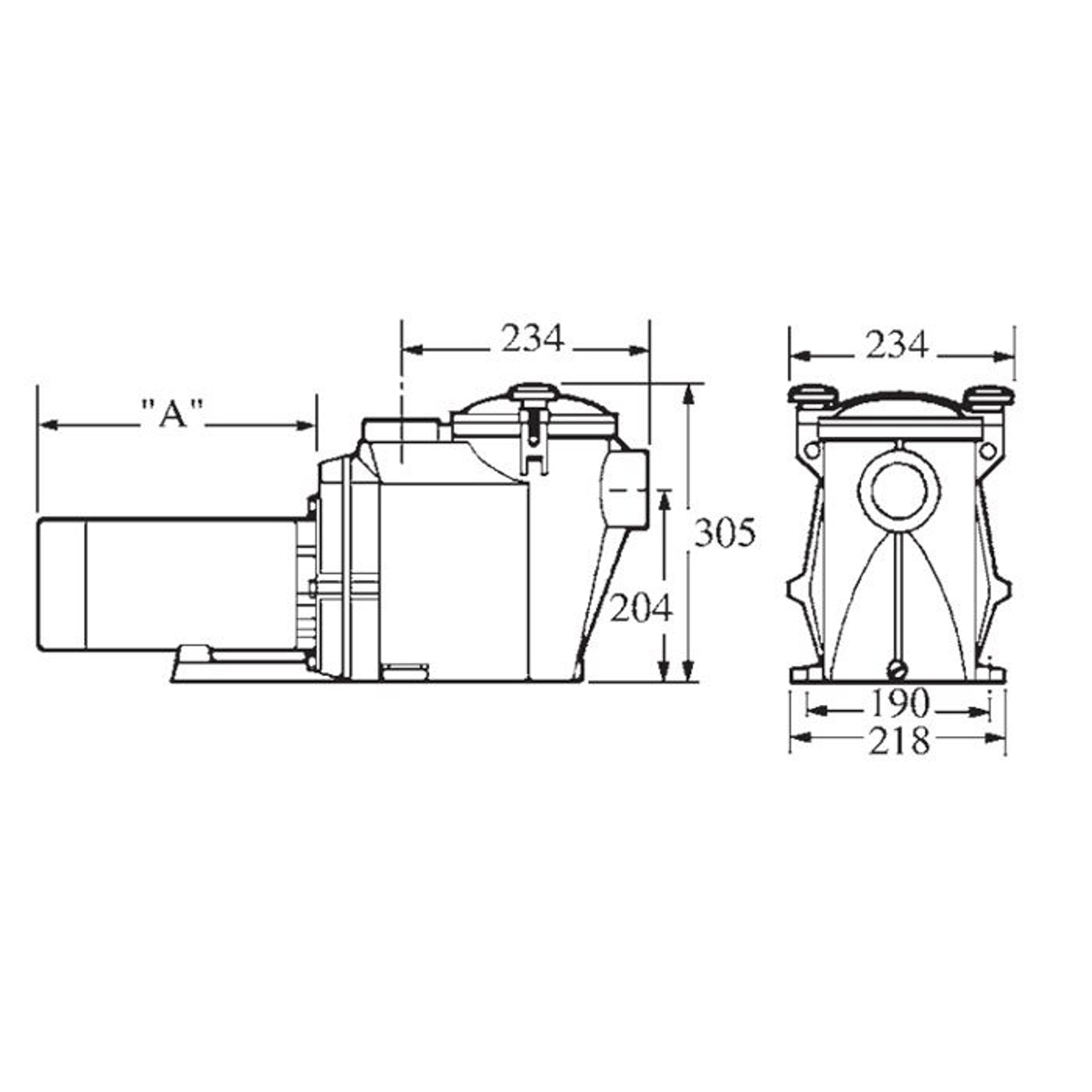 Насос для бассейна Hayward RS3020VSTD RS II (25м³/ч 1.47кВт 220В), Артикул: 19966