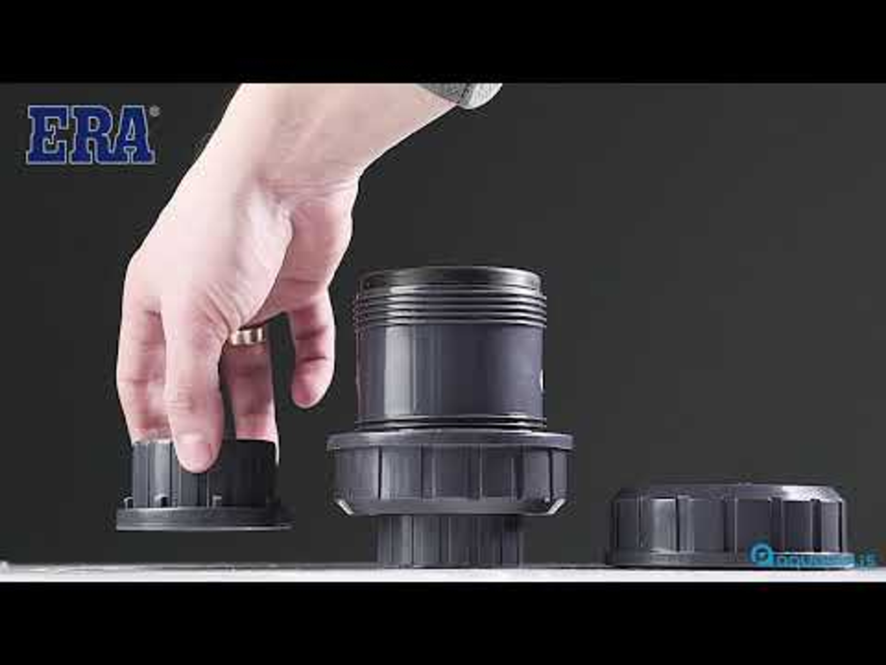 Обратный клапан ПВХ ERA шаровый, Артикул: 12546-12547-16081-16082-16083-16084, Трубопроводные системы ПВХ