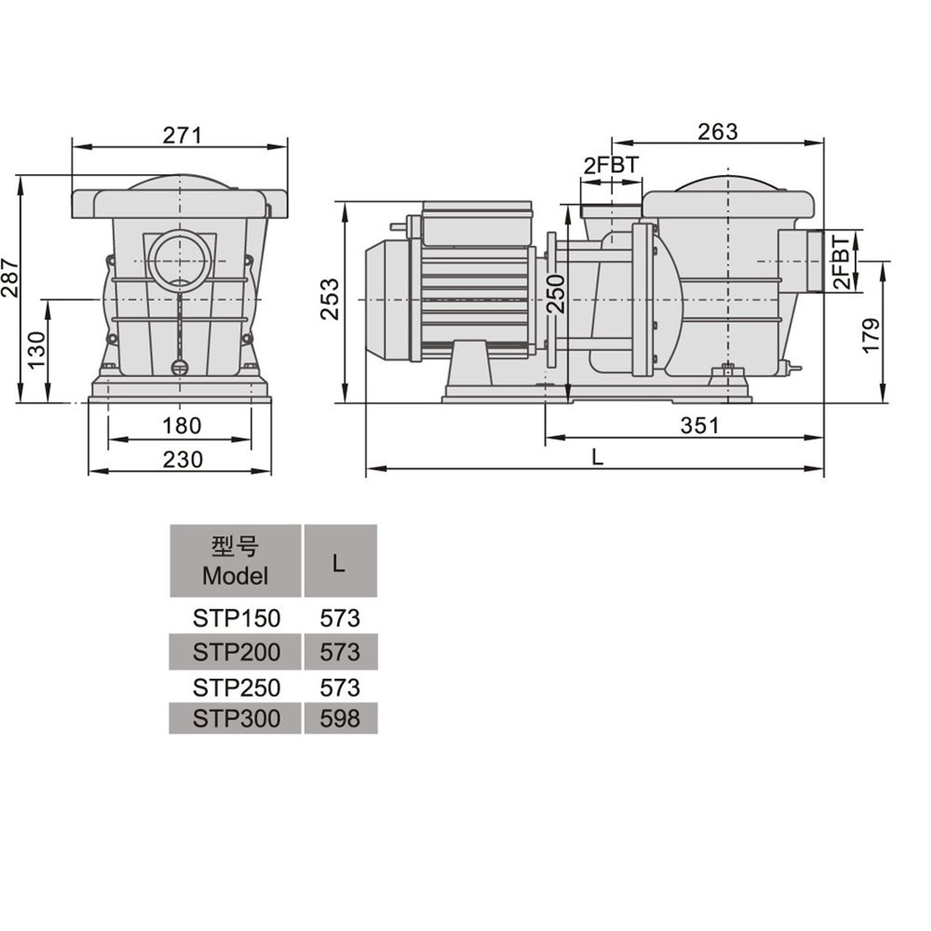 Насос для бассейна Aquaviva LX STP300T (30м³/ч 2.21кВт 380В), Артикул: 15072