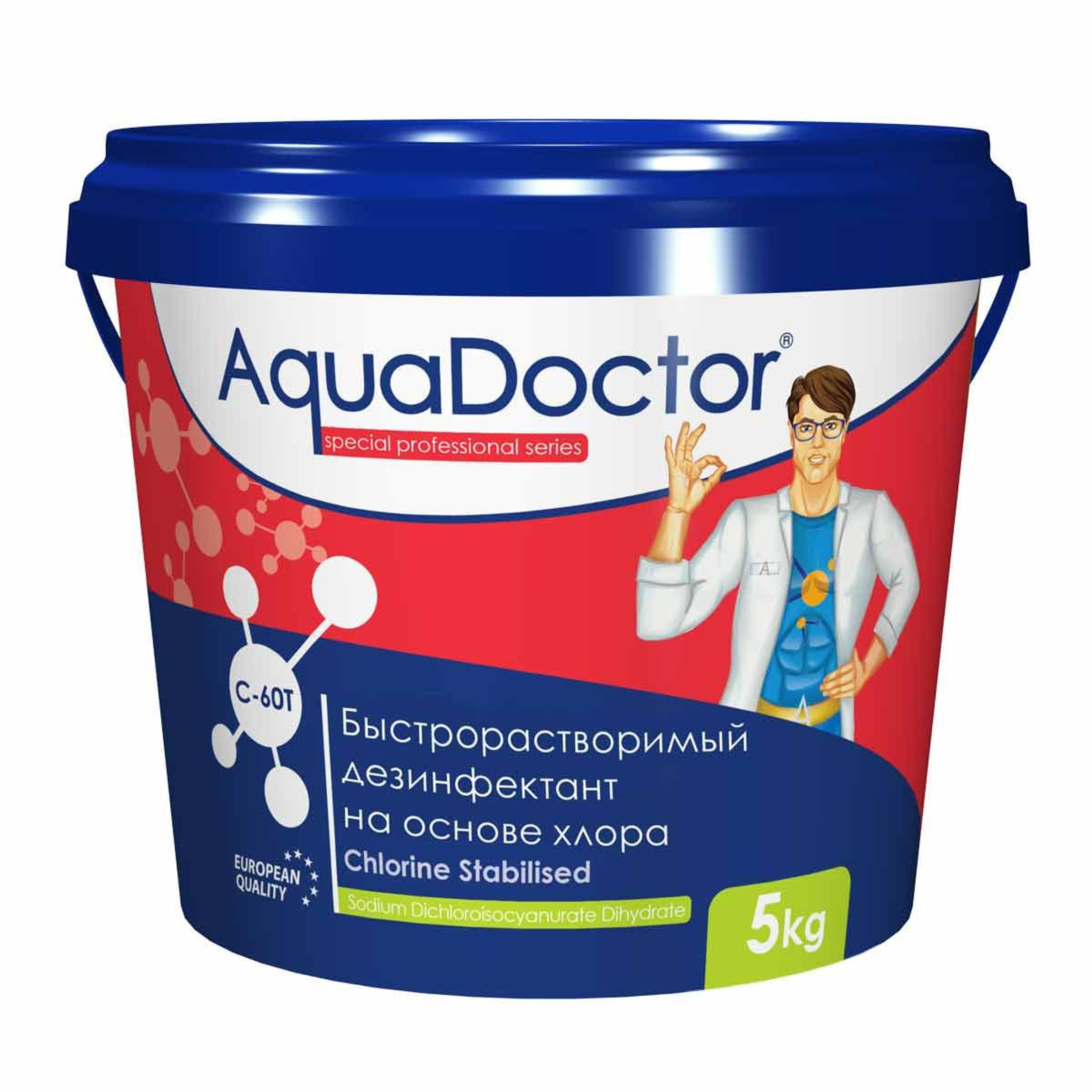Активный хлор AquaDoctor C-60T в таблетках 5кг
