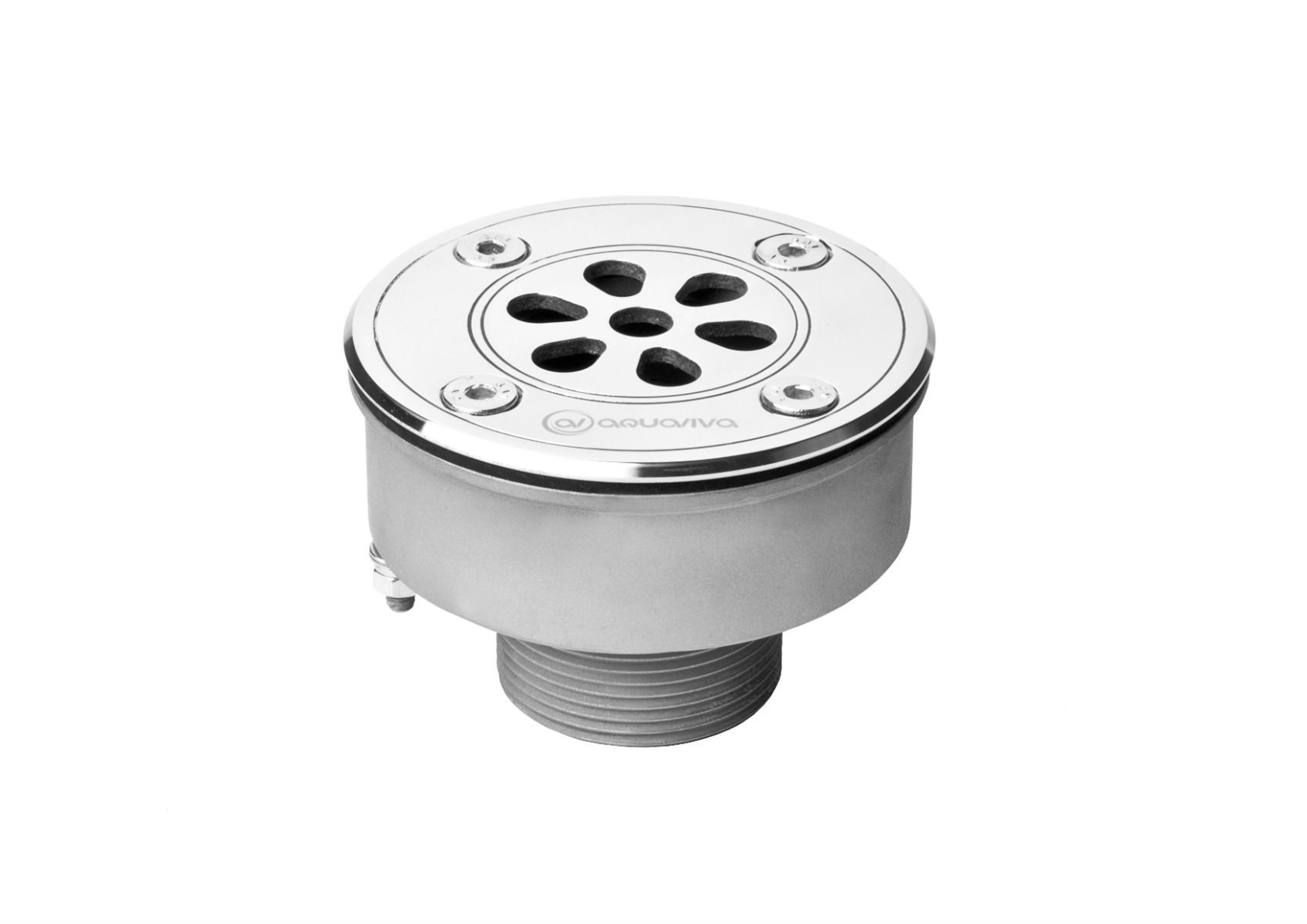 Форсунка донная прямоточная Aquaviva 1.5″, AISI 304, под лайнер, Артикул: 29773, Закладные для бассейна