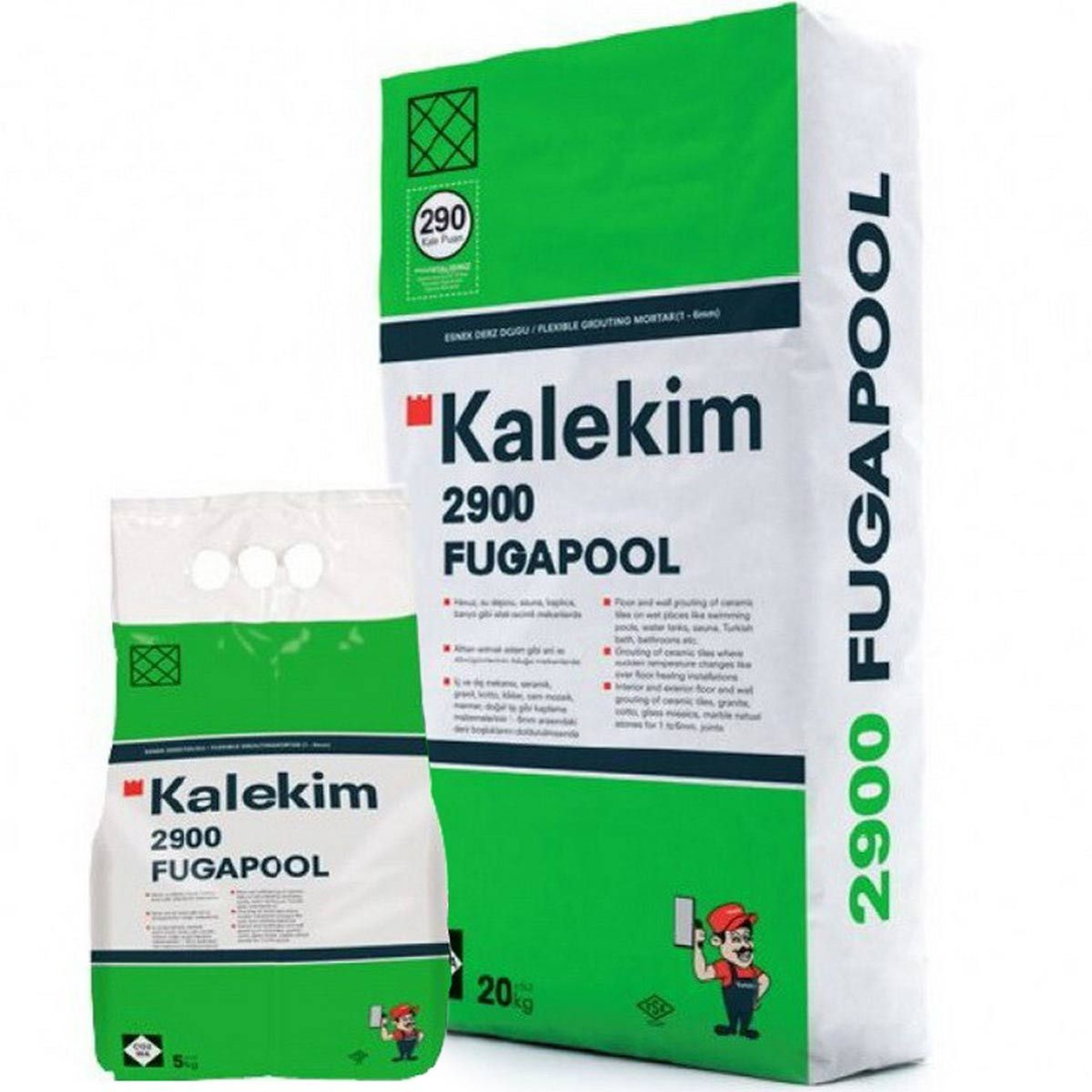 Влагостойкая затирка для швов Kalekim Fugapool 2900, Артикул: 662-20482, Отделочные материалы