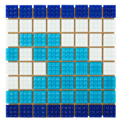 Фриз Волна из стеклянной мозаики Aquaviva U-37, Артикул: 6843, Мозаика