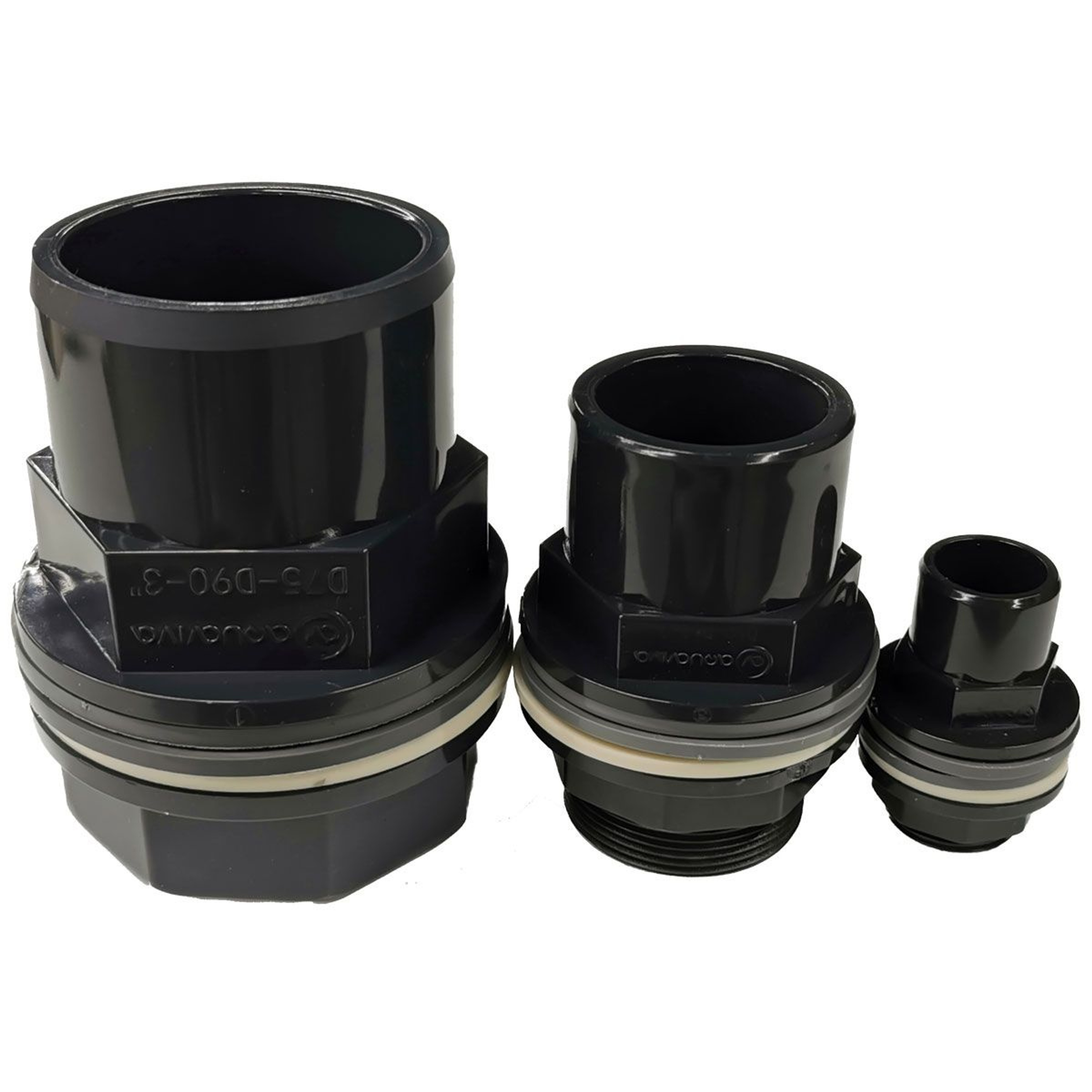 Танк-адаптер d63*75-2-1/2" PN16 AQUAVIVA, Россия, Артикул: 62819, фитинги ПВХ