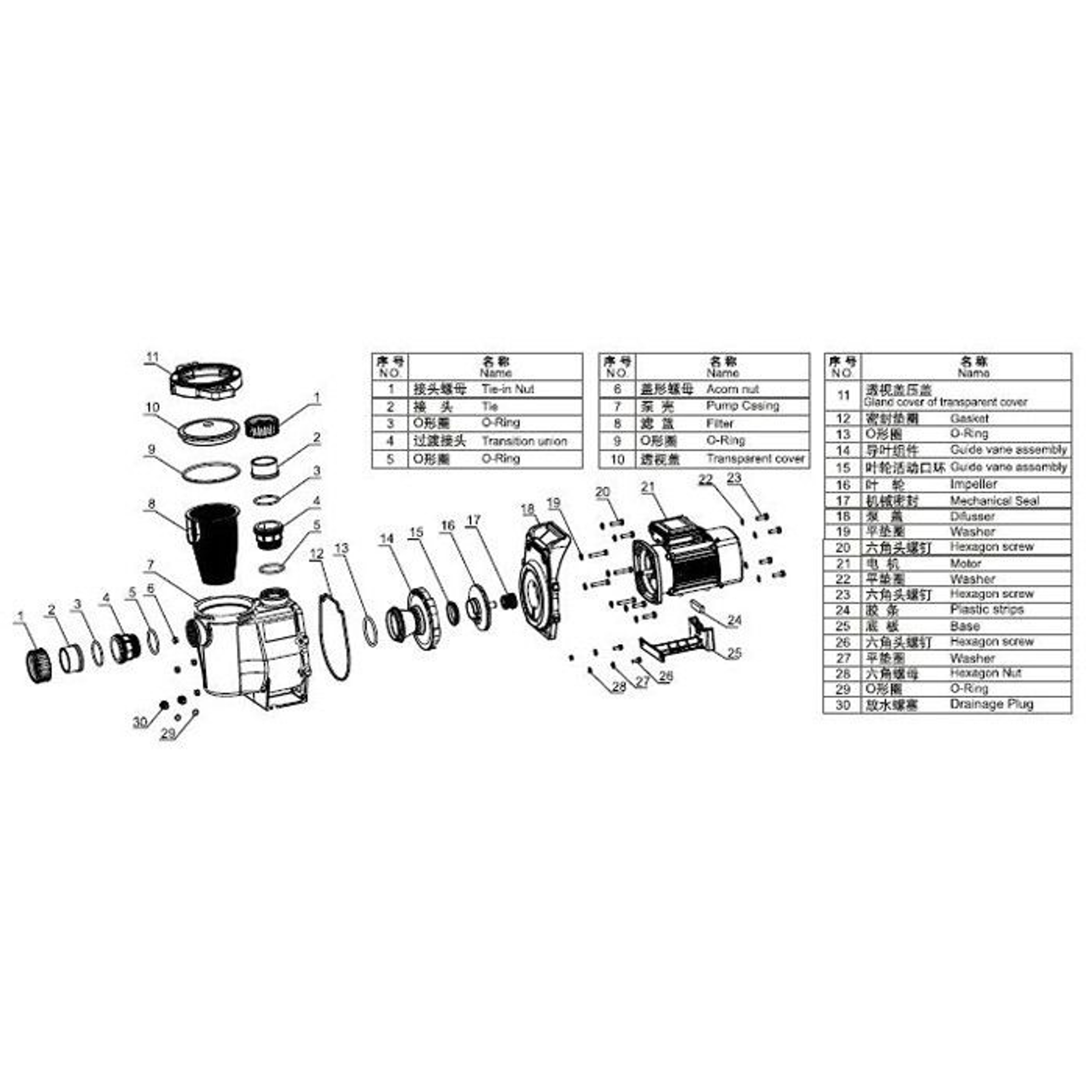 Насос для бассейна Aquaviva LX SWPA400T (33м³/ч 2.94кВт 380В), Артикул: 19448