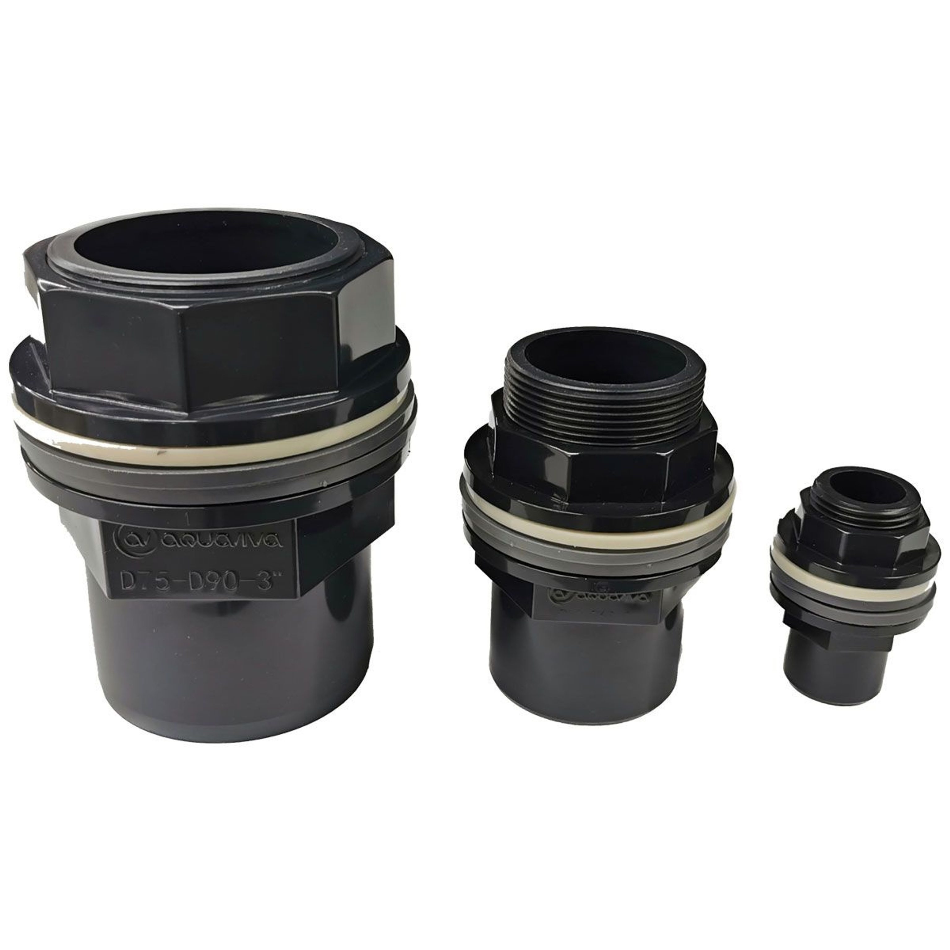 Танк-адаптер d63*75-2-1/2" PN16 AQUAVIVA, Россия, Артикул: 62819, фитинги ПВХ