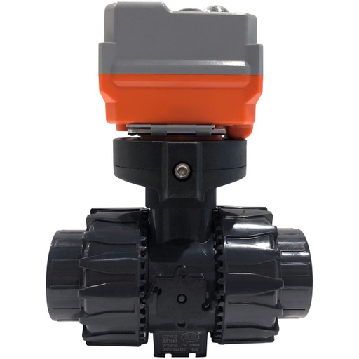 Кран шаровый Aquaviva с электроприводом PTFE/EPDM On-off type d40 AC24V, Артикул: 36511, Трубопроводные системы ПВХ