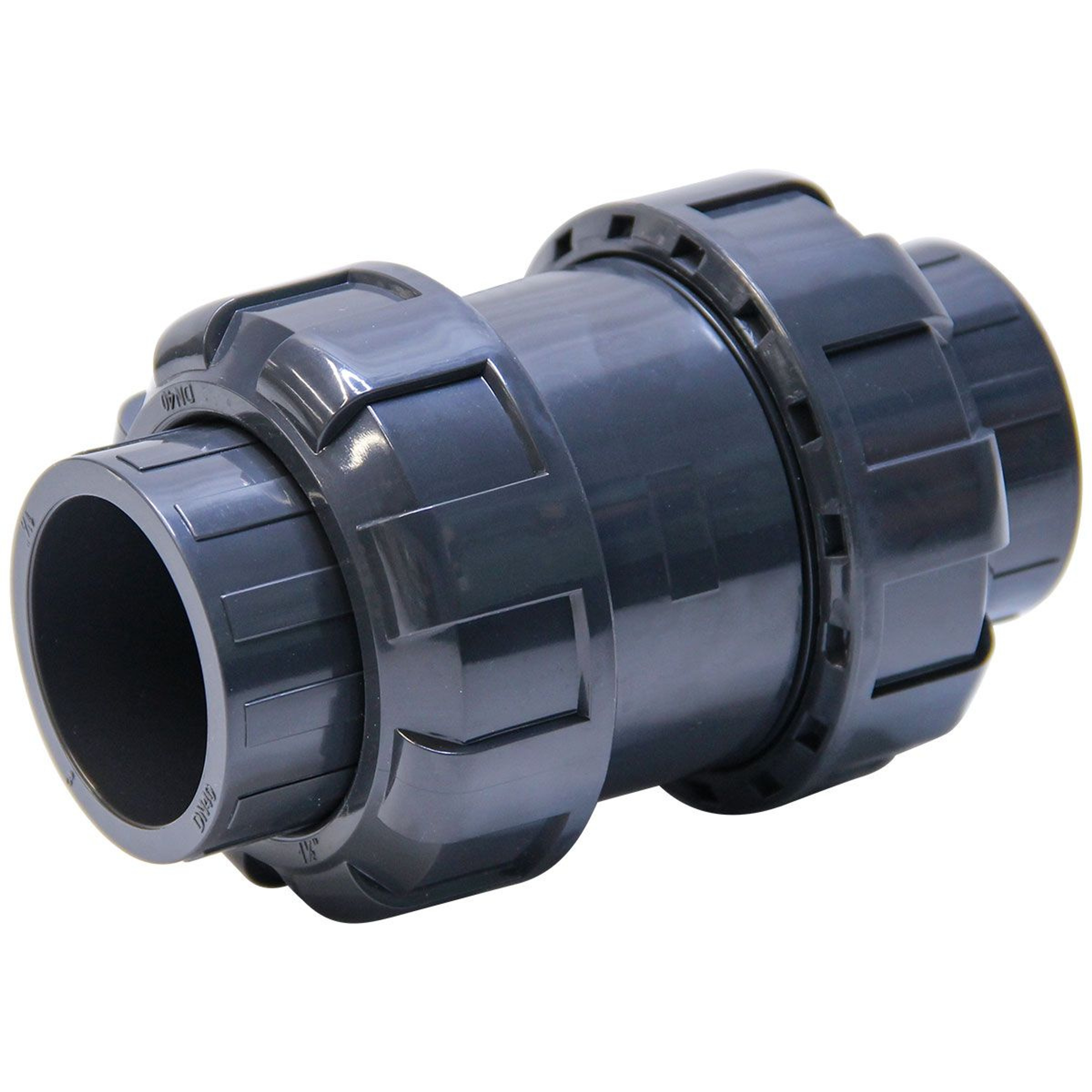 Обратный клапан пружинный d63 уплотнение EPDM AQUAVIVA, Артикул: 29651, Трубопроводные системы ПВХ