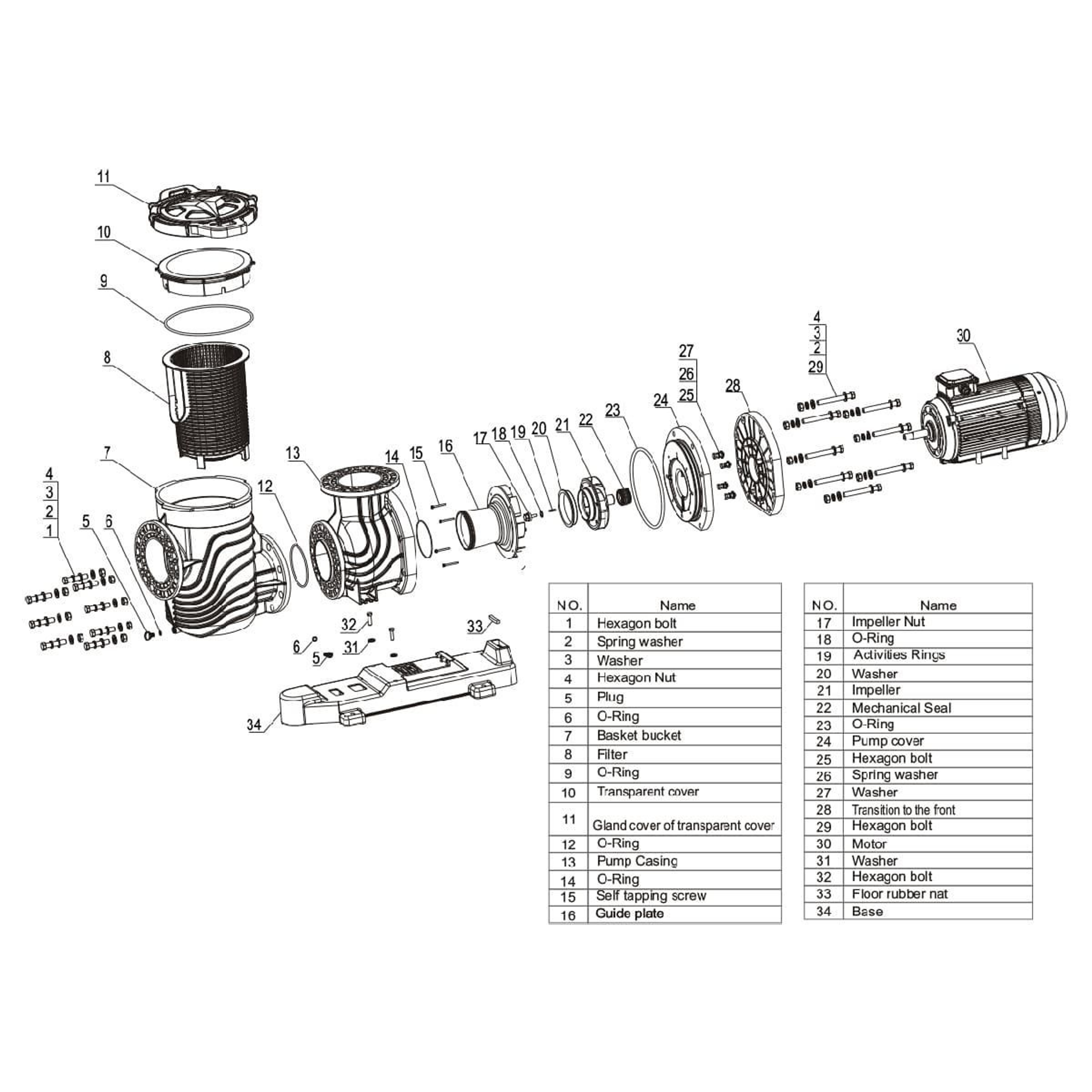 Насос Aquaviva LX SEQ, Артикул: 25550-25551-25552-25553-25554-25555-25556