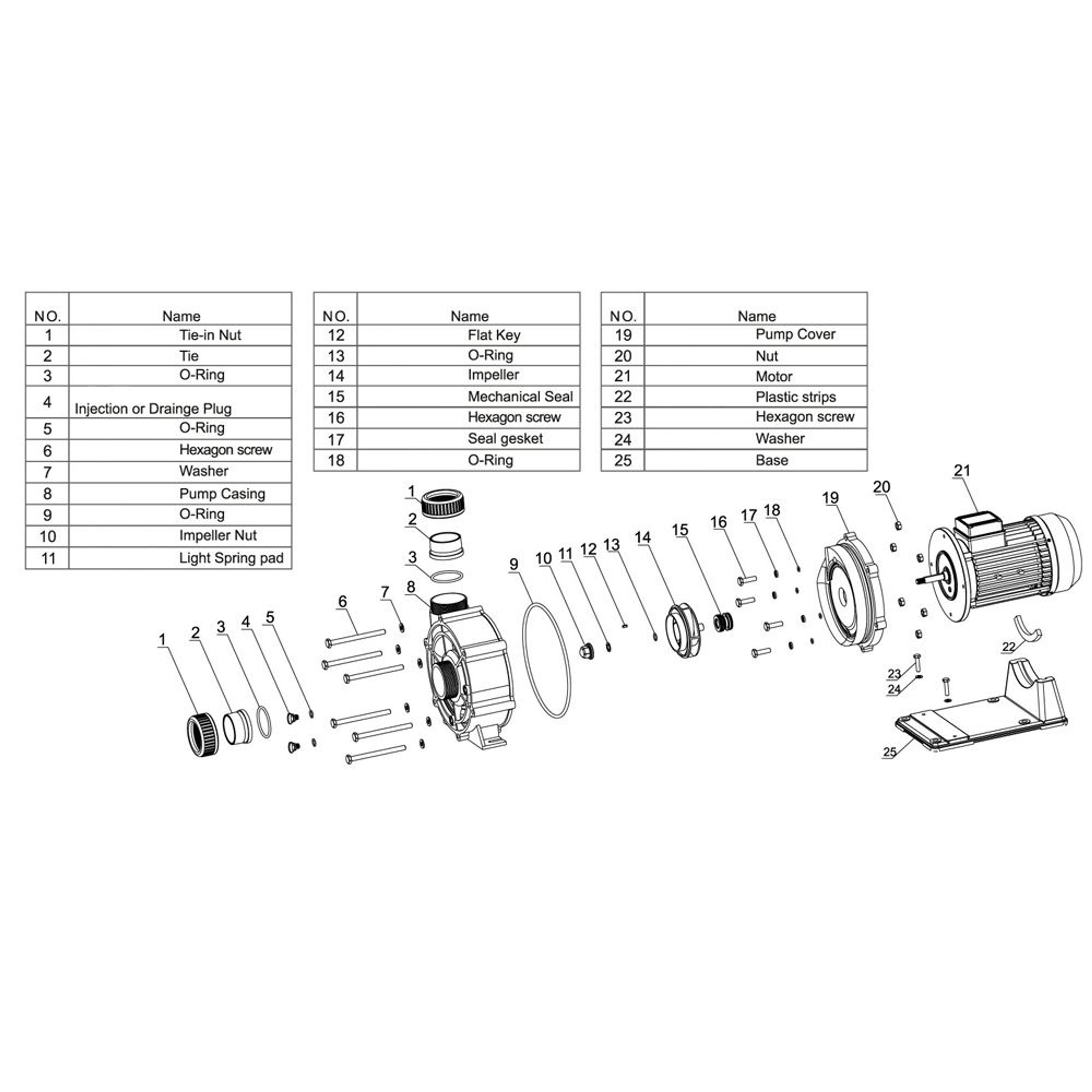Насос для бассейна Aquaviva LX WTB300T (60м³/ч 2.94кВт 380В), Артикул: 15073