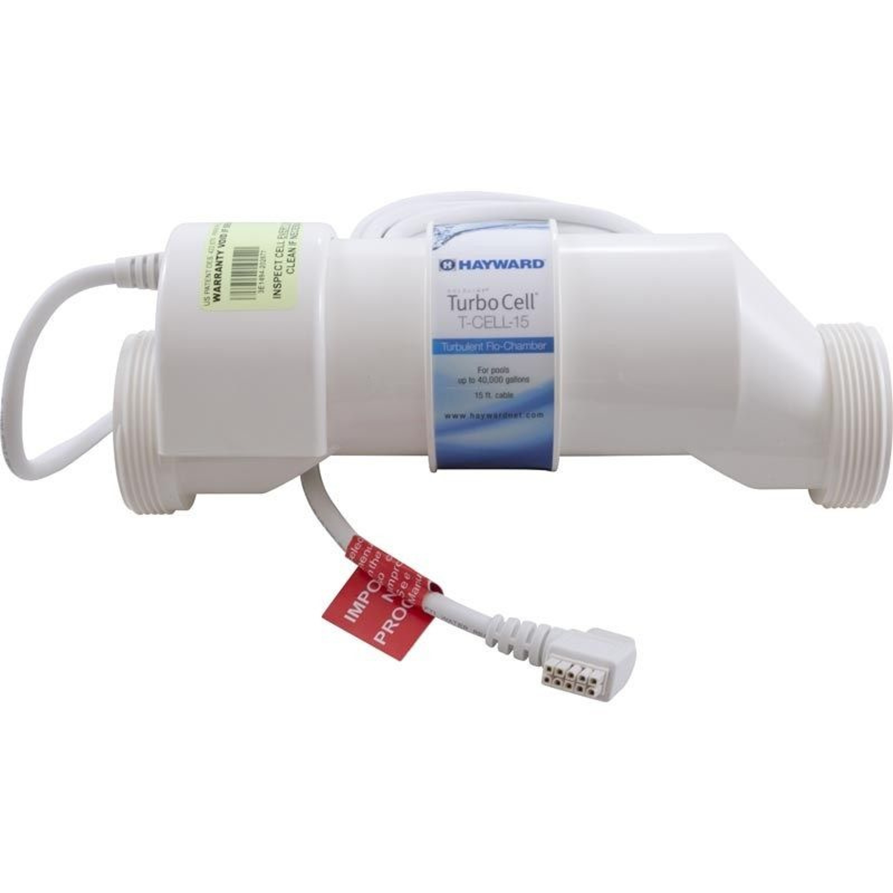 Ячейка хлоратора Hayward T-CELL-15 AquaRite+ 150m3, Артикул: 16751, Для дезинфицирующего оборудования