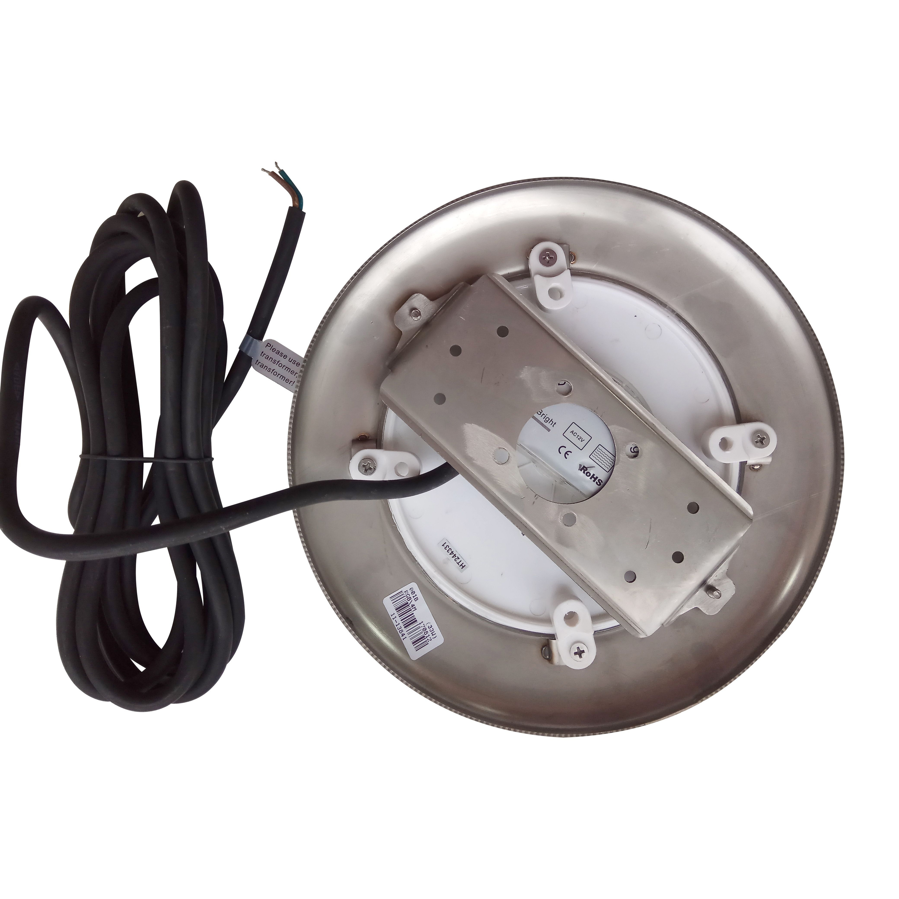 Прожектор светодиодный Aquaviva HT201S 252LED (18 Вт) RGB стальной + закладная, Артикул: 23824