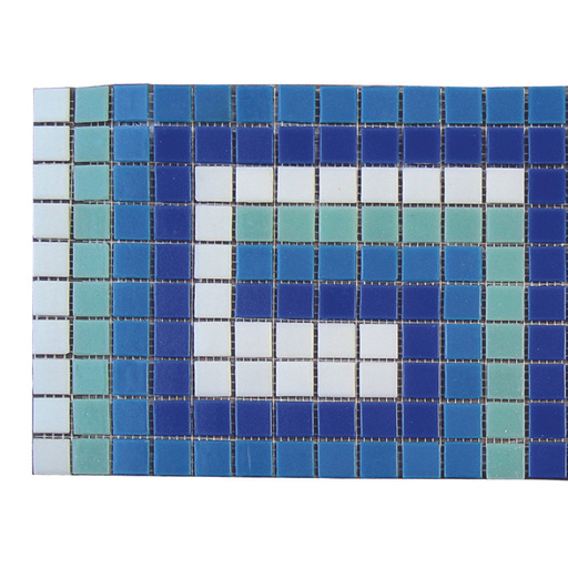 Фриз ЗигЗаг из стеклянной мозаики Aquaviva U-41, Артикул: 6844, Мозаика