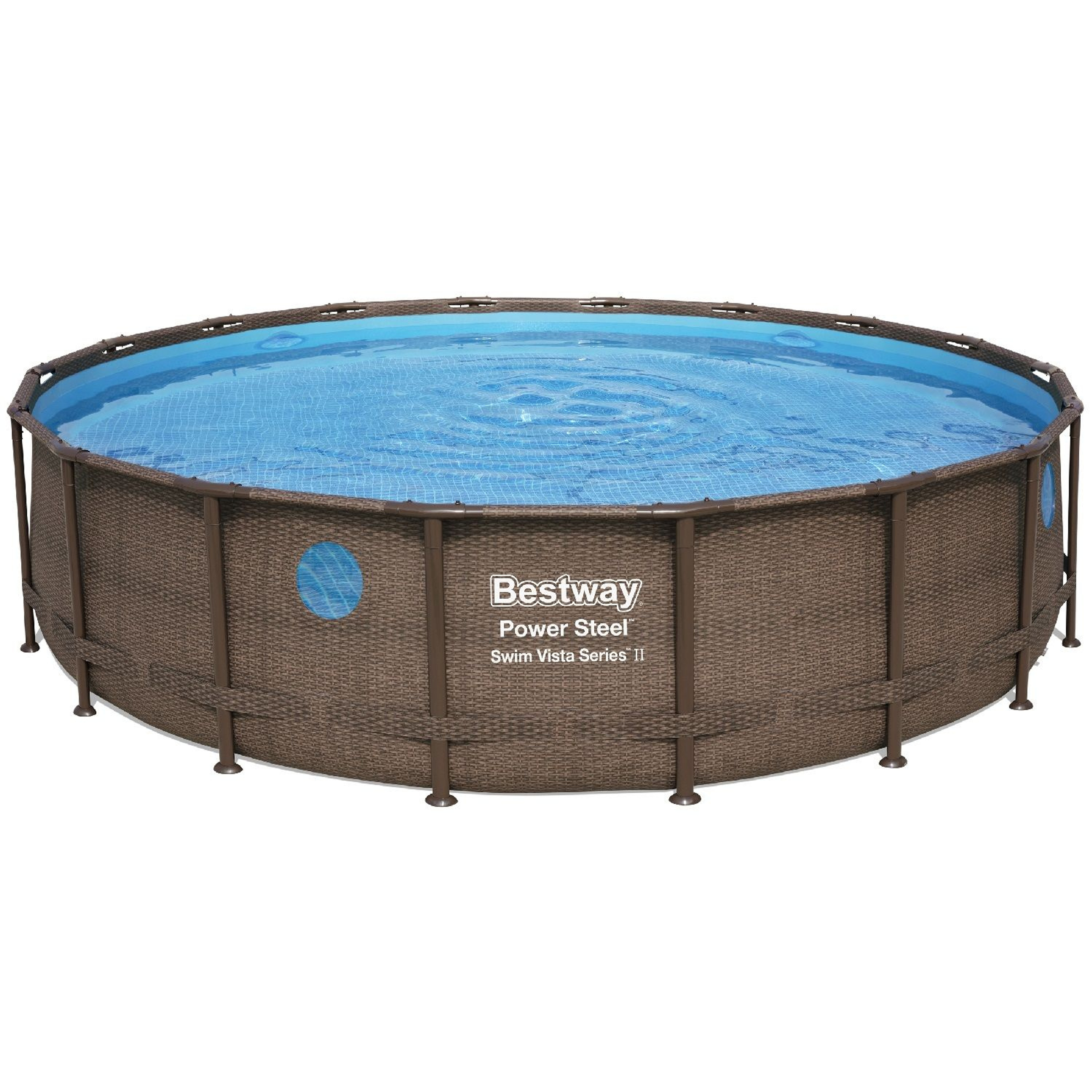 Каркасный бассейн Bestway Steel 56977 (549х122 см) с картриджным фильтром, лестницей и защитным тентом, Артикул: 22523, Бассейны и СПА