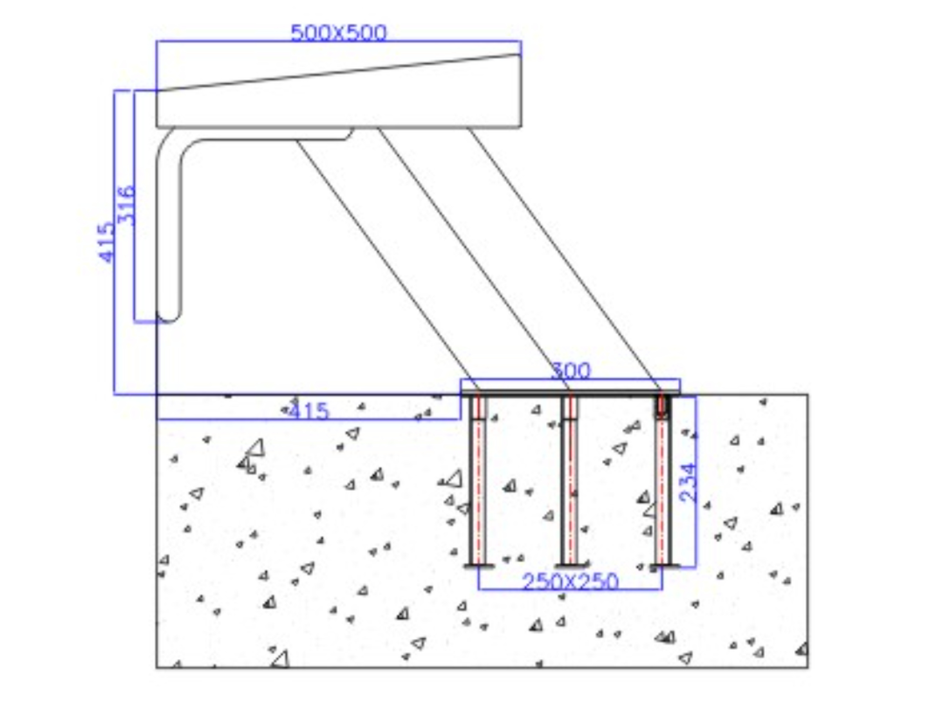 Стартовая тумба AquaViva наклонная из нержавейки (400 мм), Артикул: 21517, Стартовые платформы