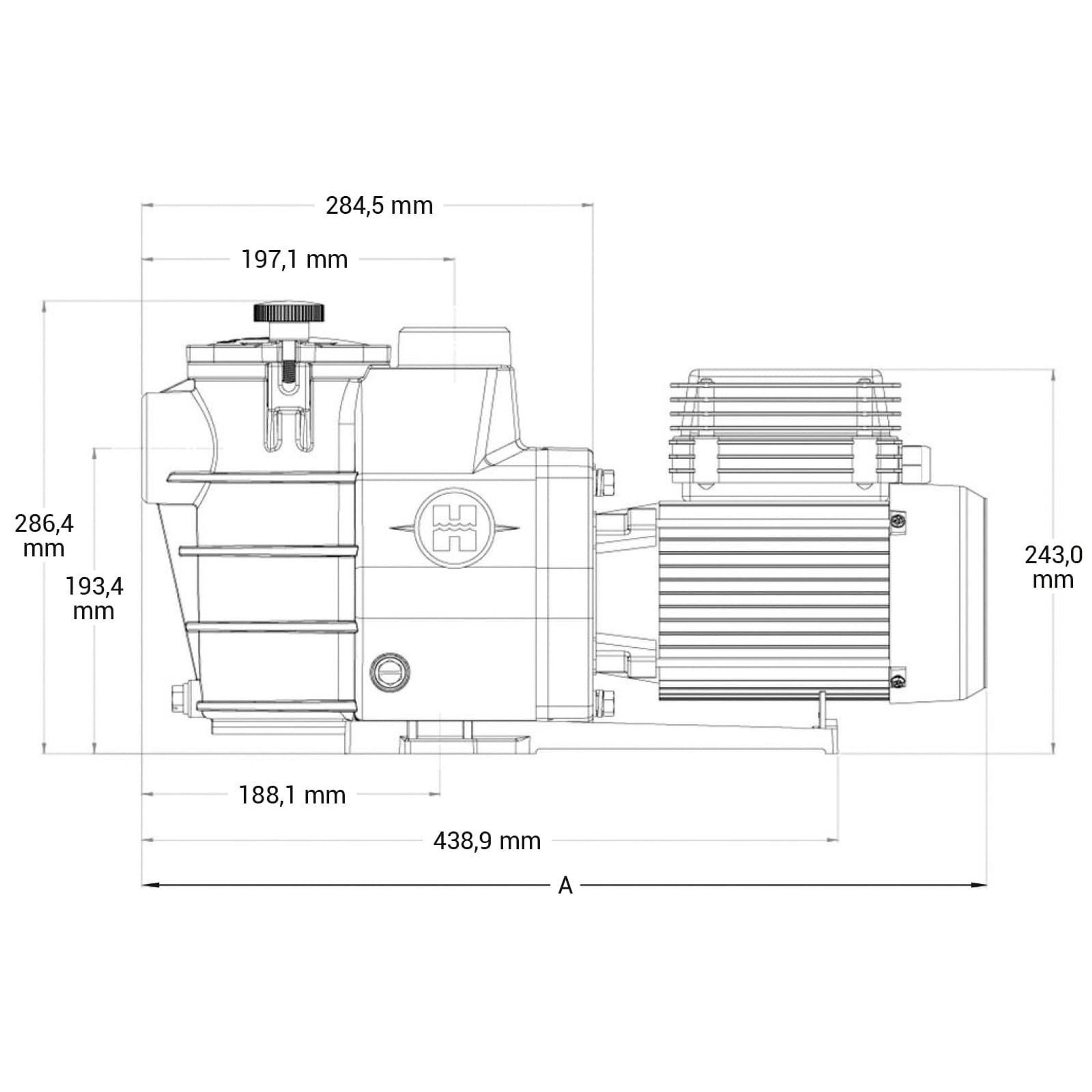 Насос для бассейна Hayward Max Flo SP1806HW81E2 (8м³/ч*8м 0.68кВт 220В), Артикул: 34659