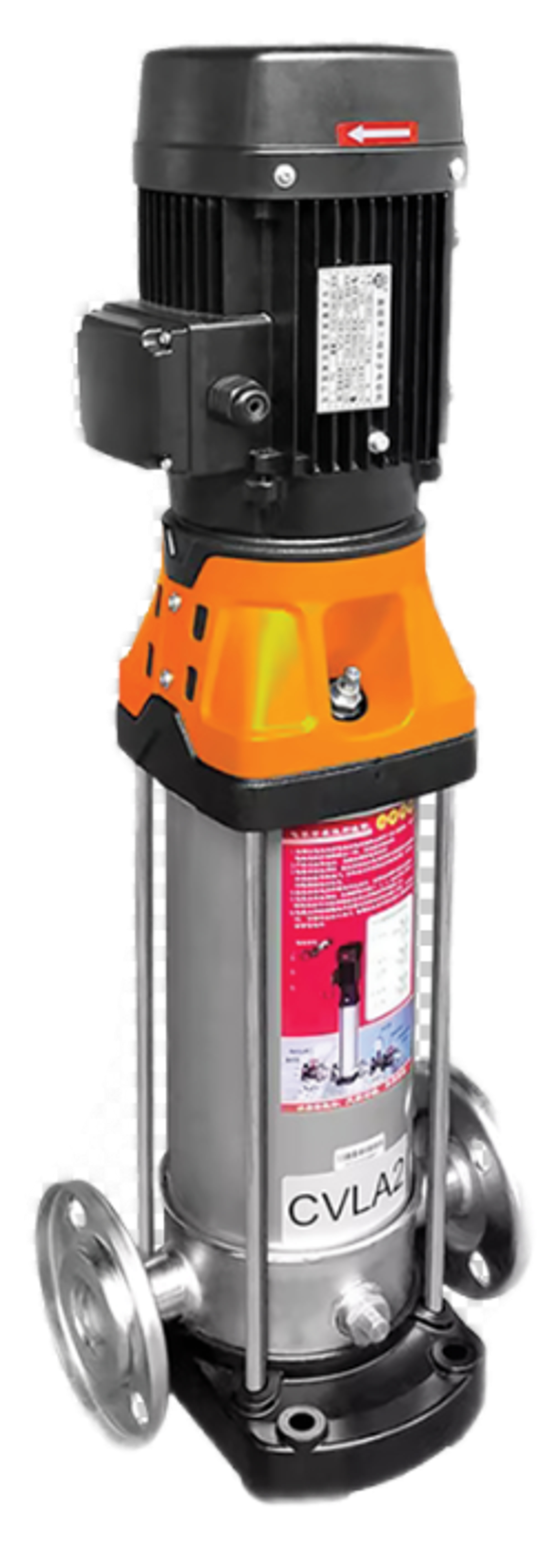 Вертикальный многоступенчатый насос AquaViva LX CVLA20-6 (380V, 20м³/ч*66м, 7,5кВт) нержавейка, Артикул: 54046, Насосное оборудование