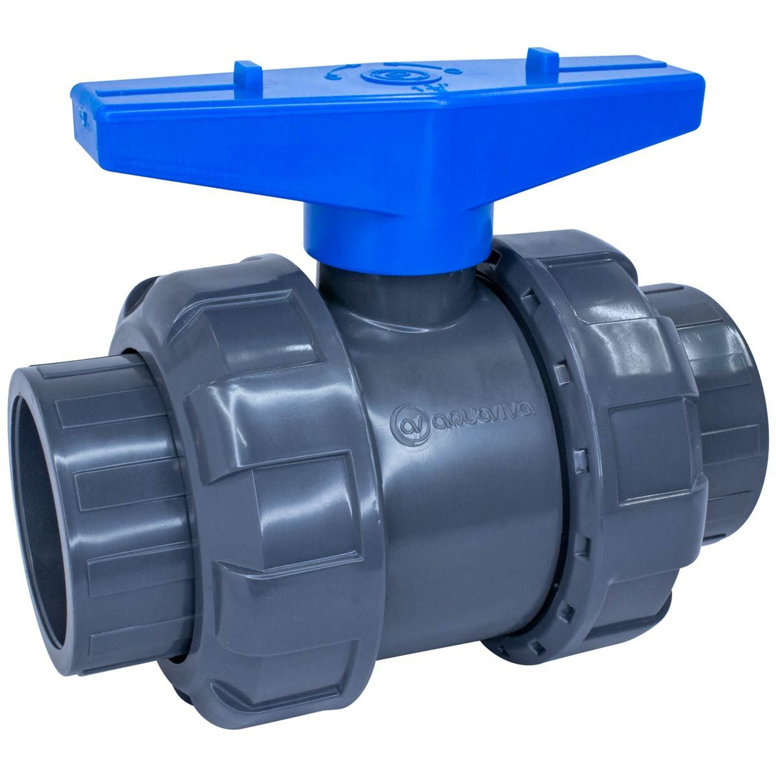 Кран шаровый d25 (уплотнение TPV, остальное EPDM) с муфтовым окончанием AQUAVIVA, Артикул: 27833, Трубопроводные системы ПВХ