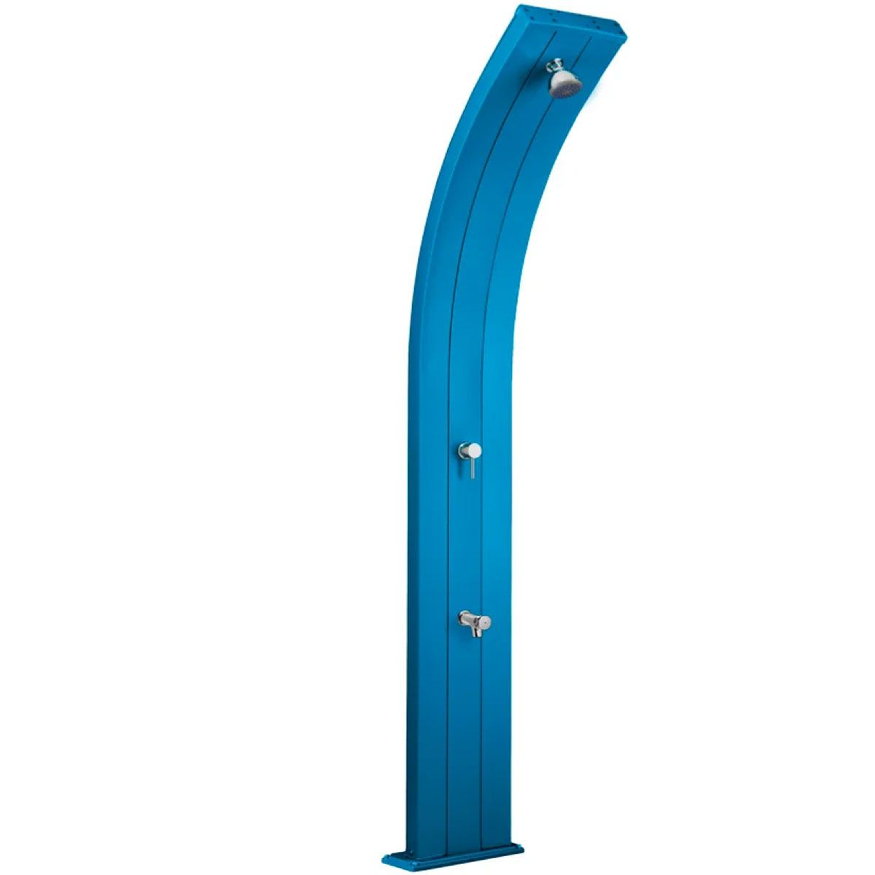 Душ солнечный AquaViva Dada 30л Light Blue, Алюминиевый с мойкой для ног, Артикул: 33035, Бассейны и СПА