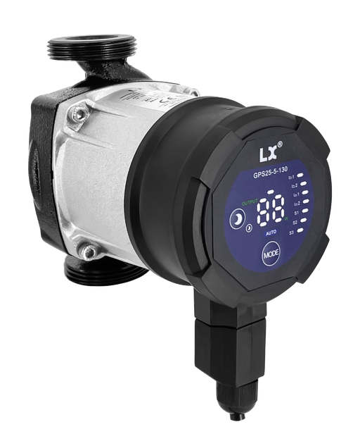 Циркуляционный насос AquaViva LX GPS25-4-130 - 2.5 м³/ч; 4 м, 220В, 22 ватт, с частотным регулированием, Артикул: 35405, Насосное оборудование